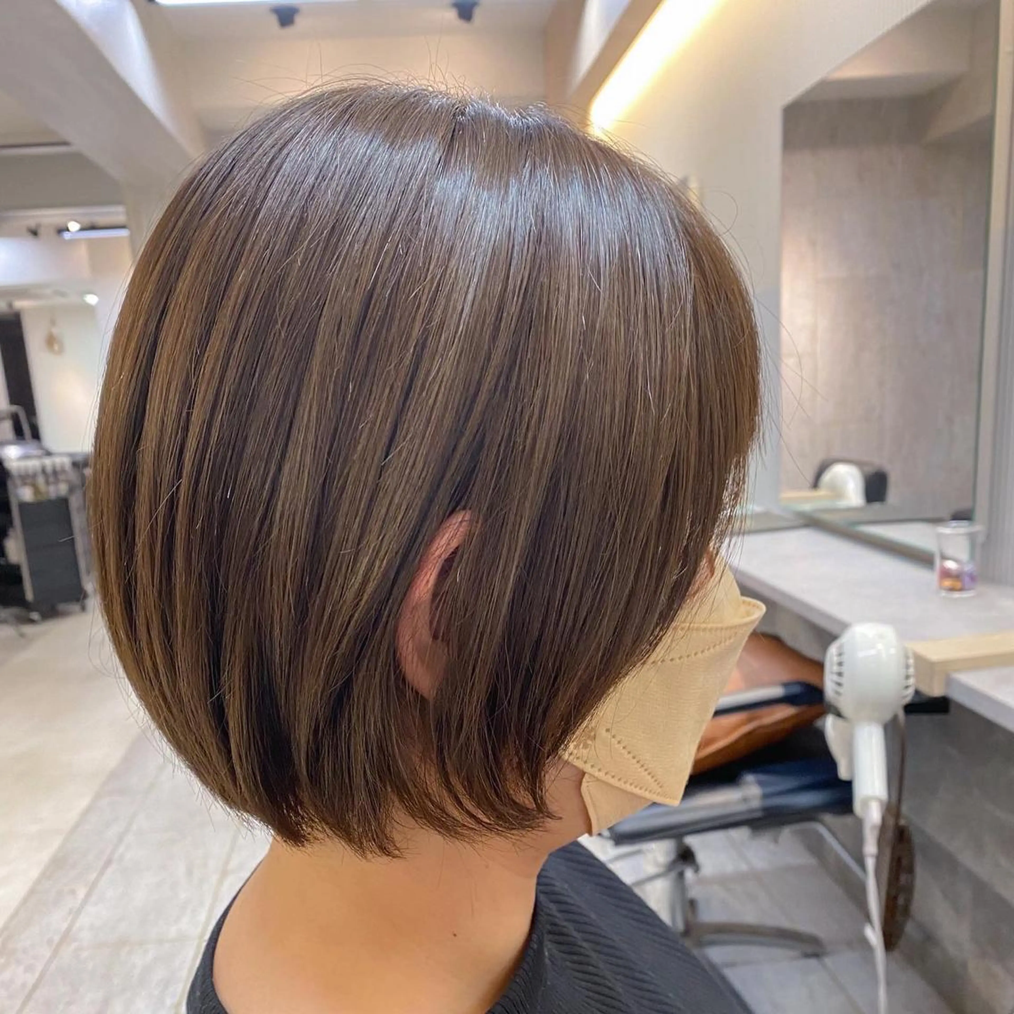 ショート カラー 透明感カラー グレージュ イルミナカラー トリートメント カット ヘアカラー トリートメント ヘッドスパ 木原良 (キハラ リョウ)のヘアスタイル