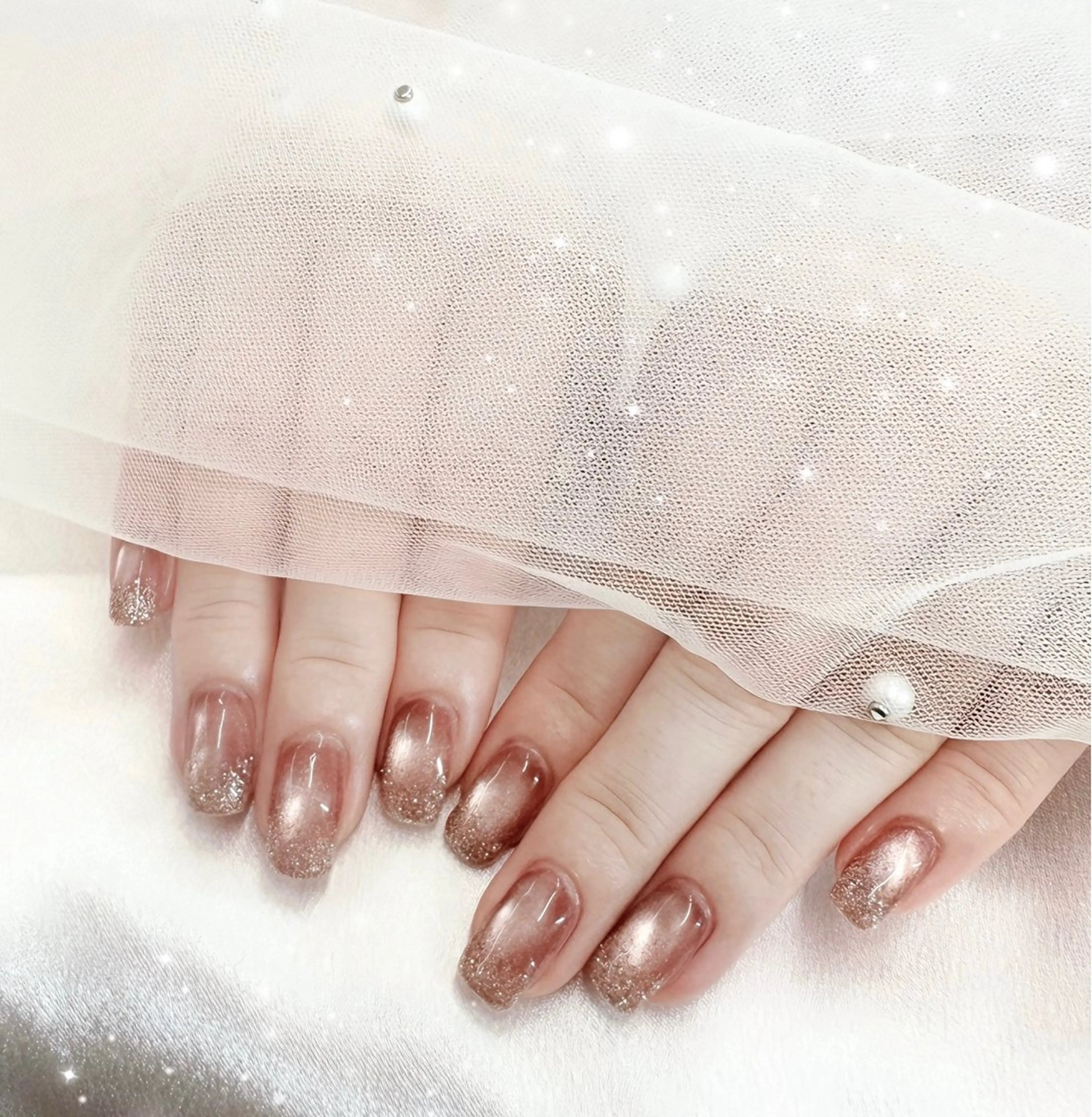 オフ込み🤍マグネットネイル💅🧸✨の写真