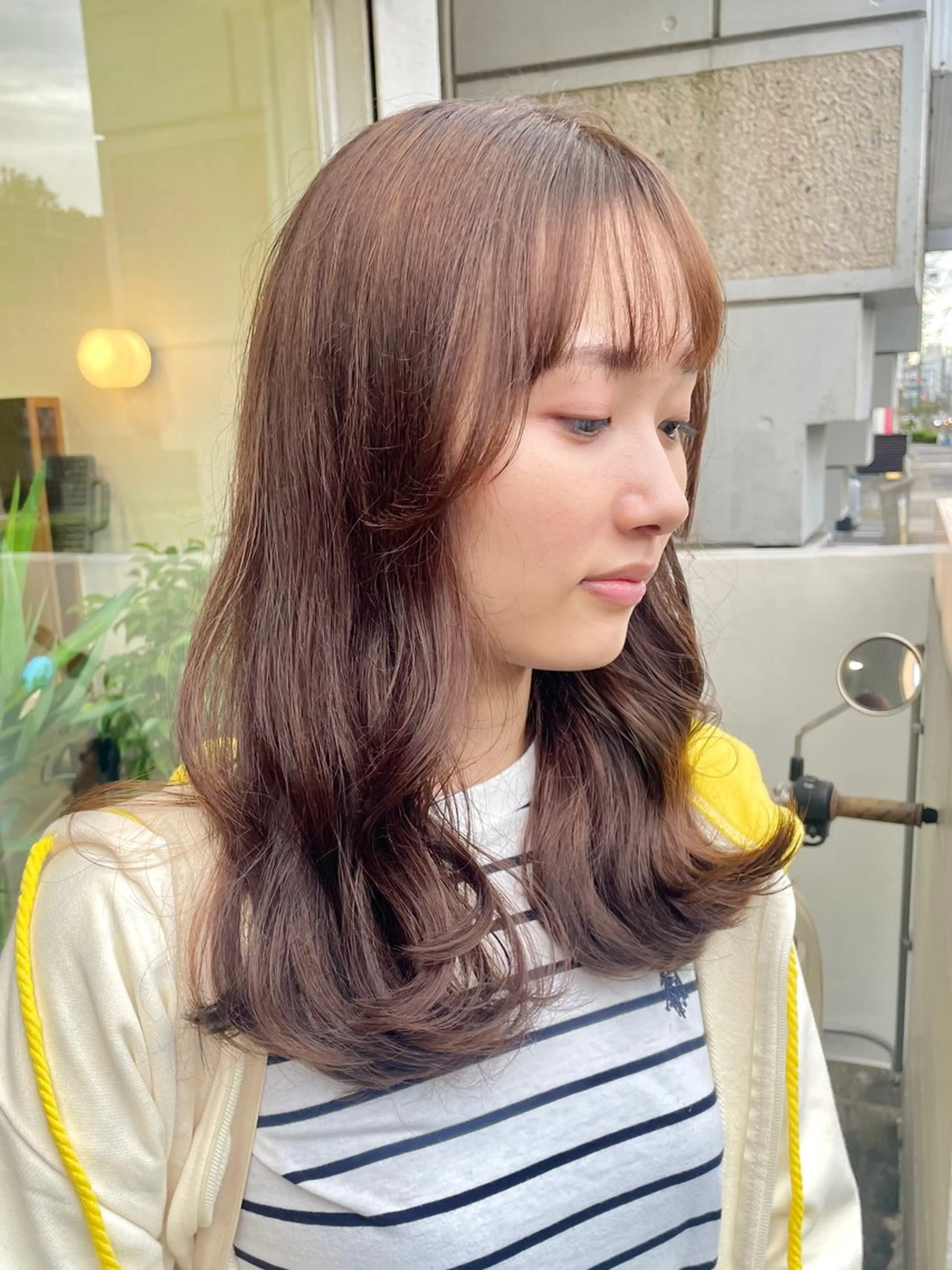 セミロング カット ヘアカラー トリートメント yukii しまむら のぞみのヘアスタイル