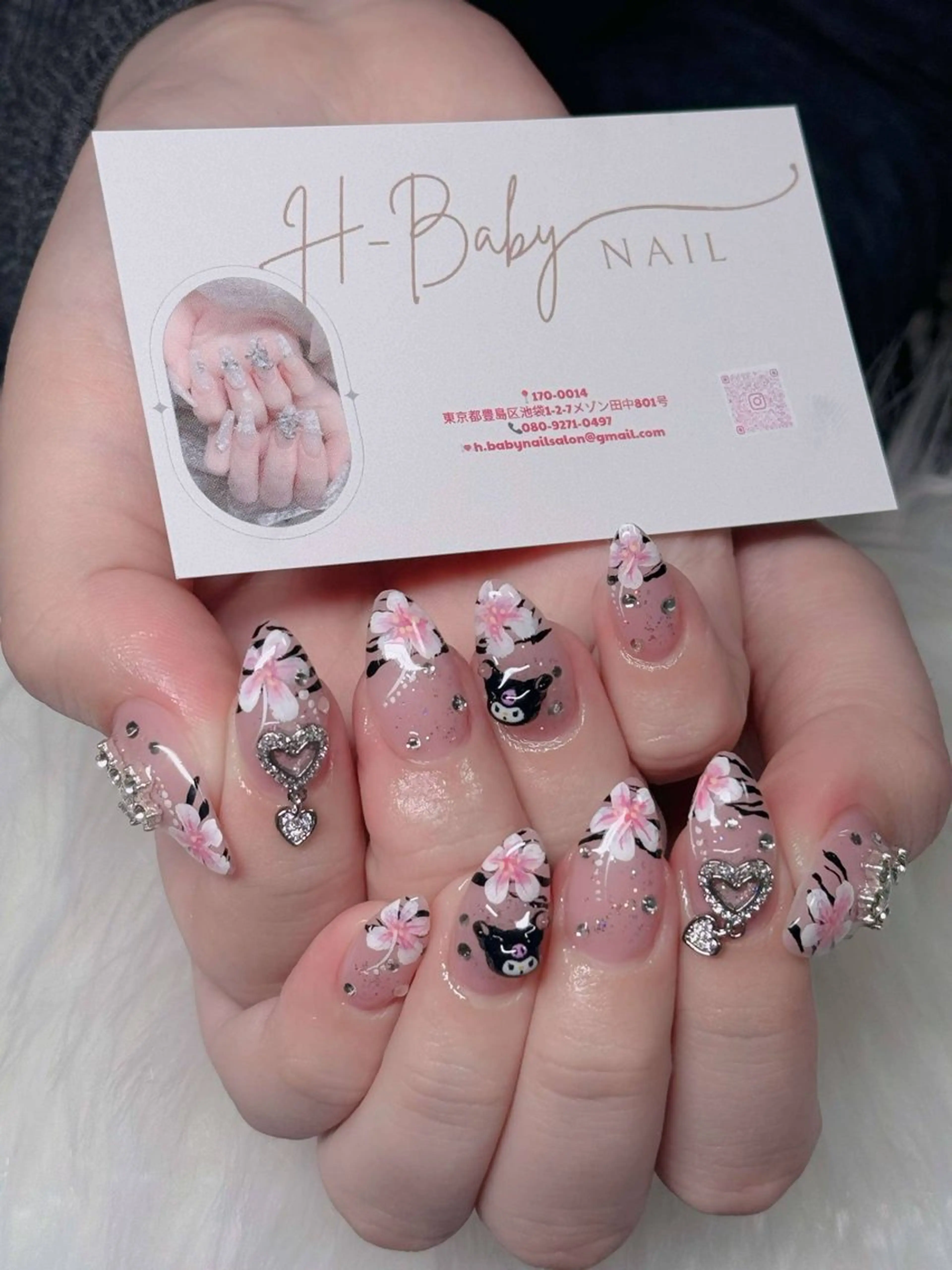 ネイル フレンチネイル ジェルネイル ハロウィン キラキラネイル 韓国ネイル H.baby Nail Salonのネイルデザイン