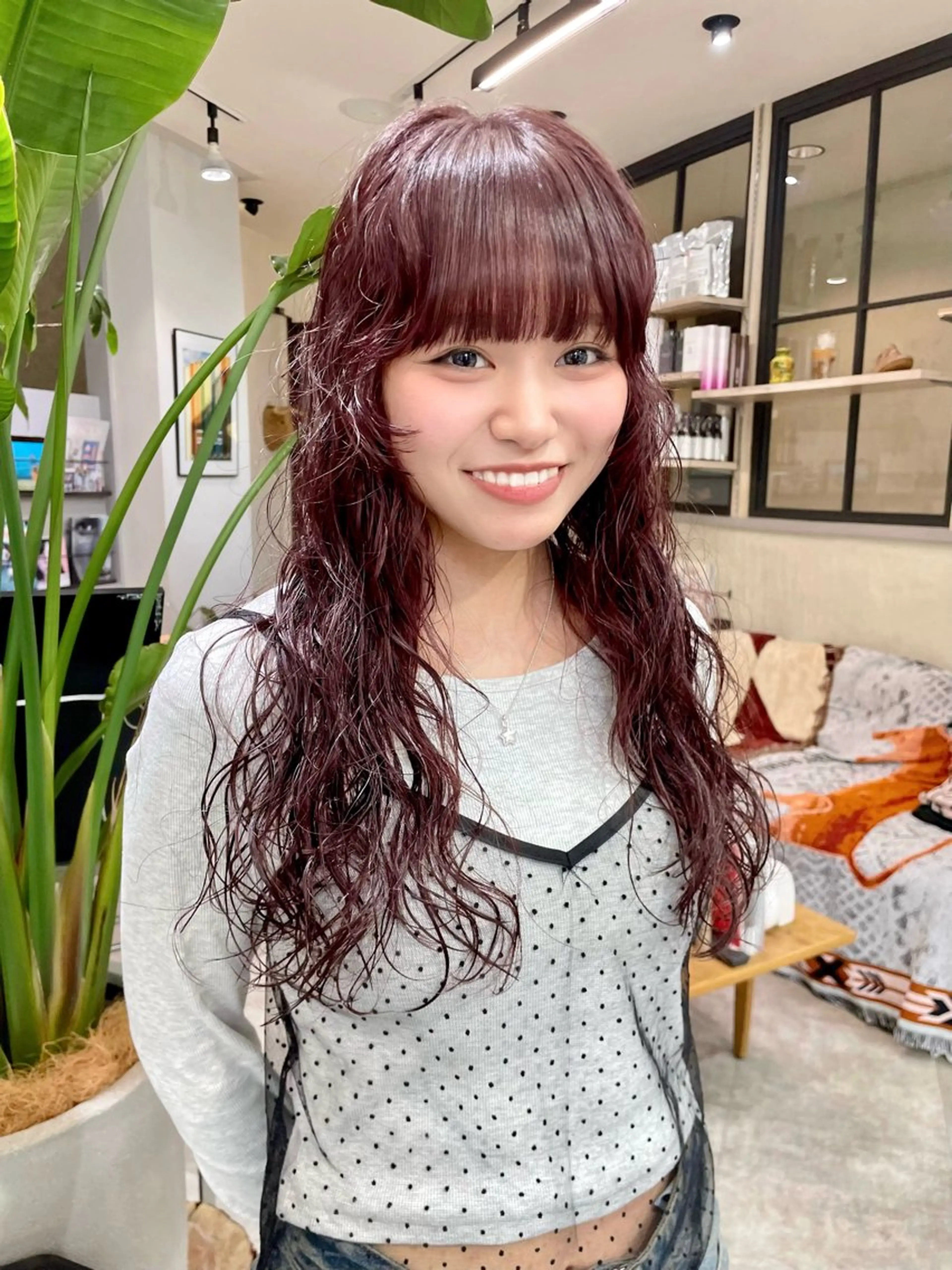 ロング カラー パーマ ロング カット ヘアカラー パーマ カノン/アニオタ 美容師︎🧡のヘアスタイル