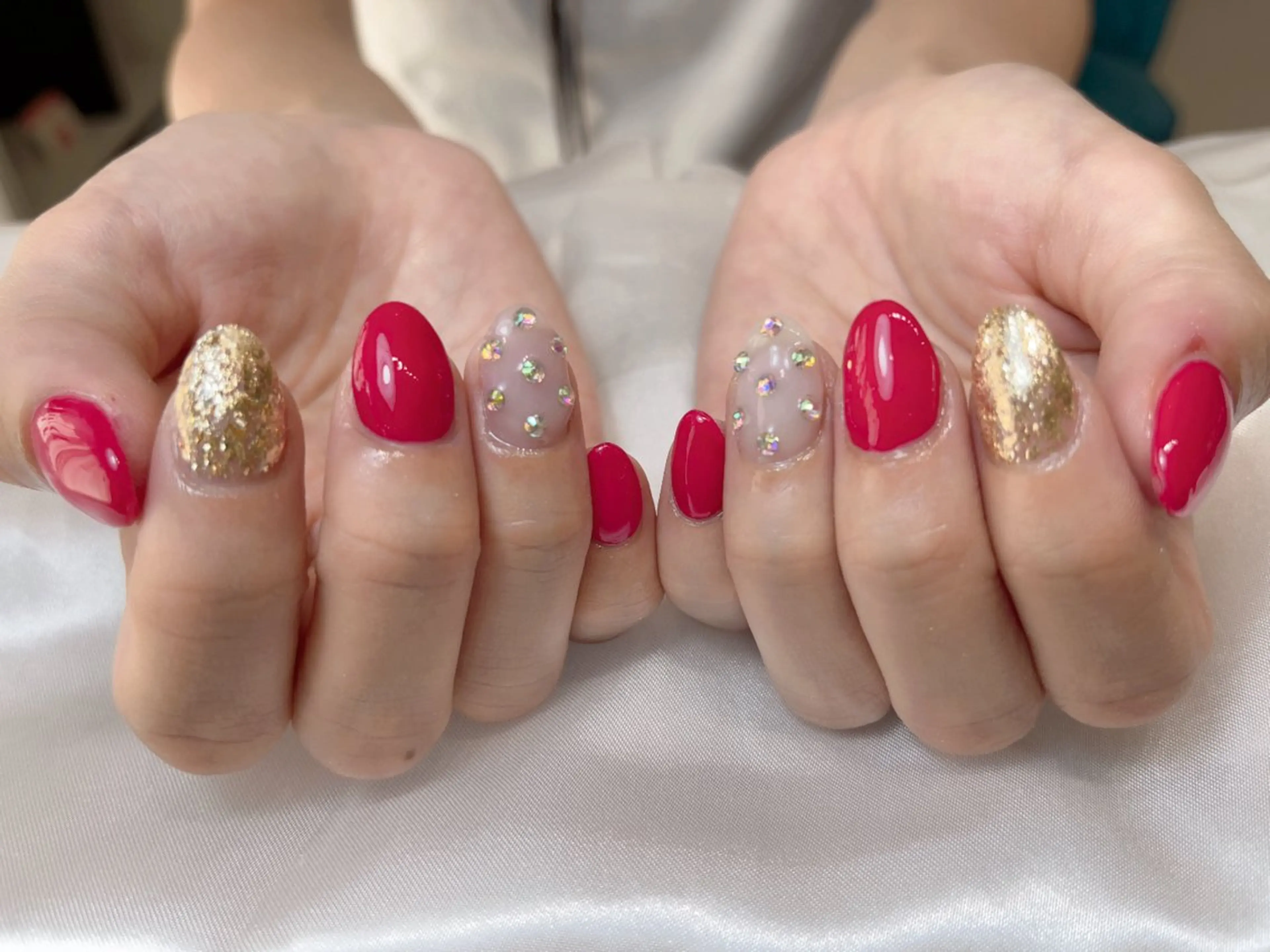 ミディアム salon de Tiara 碧のネイルデザイン