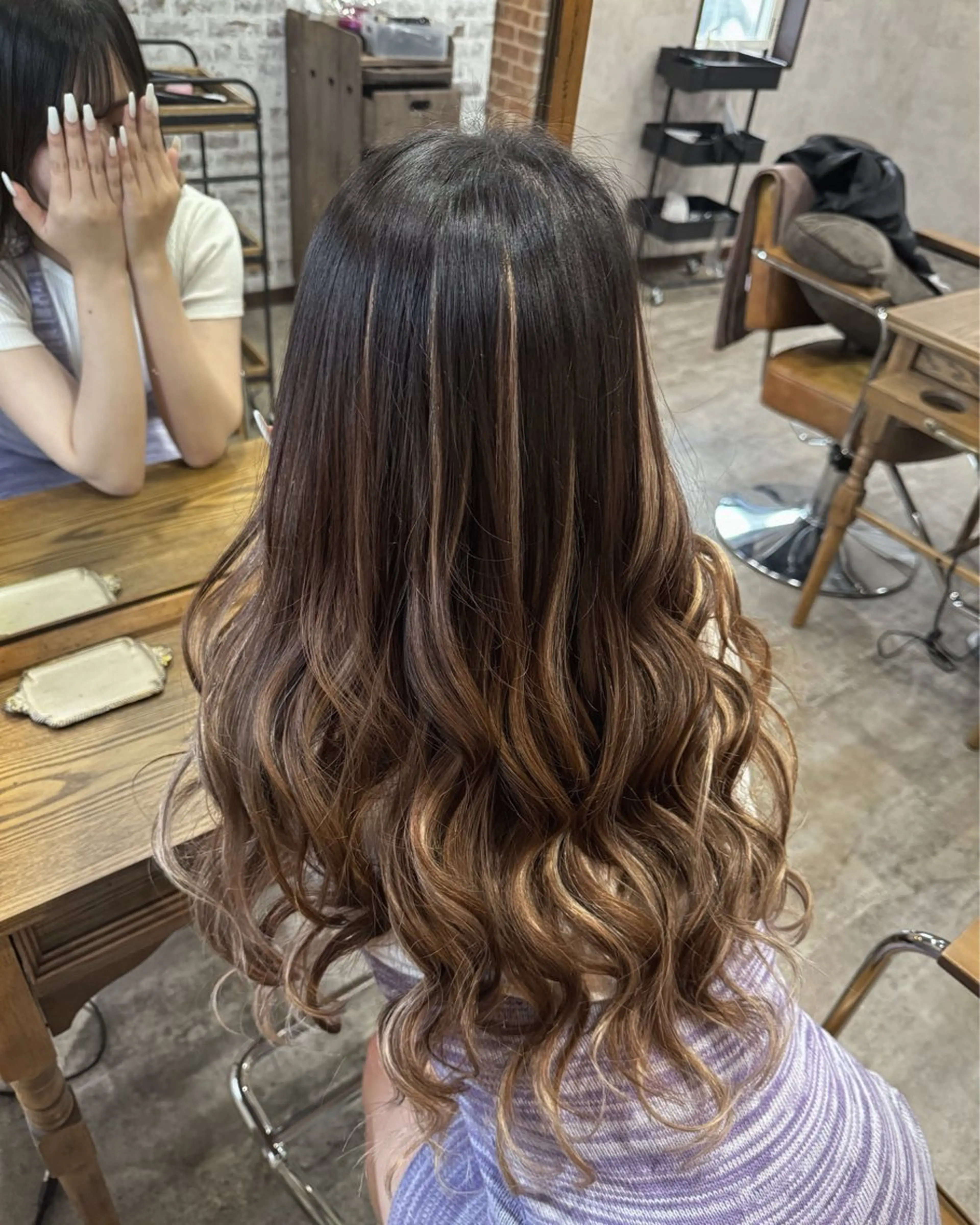 セミロング エクステ lisa  ︎︎のヘアスタイル