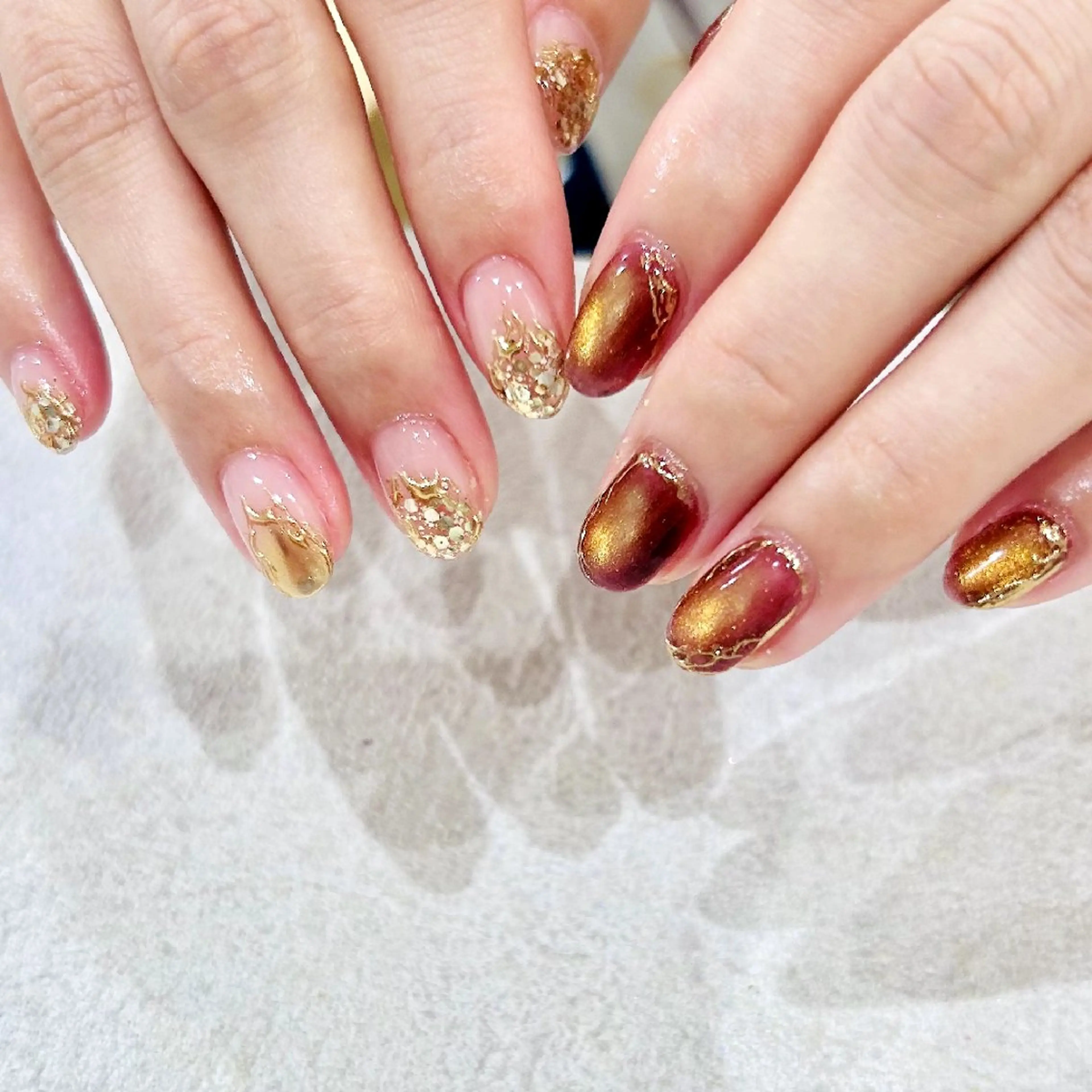 ネイル ニュアンスネイル muum_nail 新宿2分 三丁目1分のネイルデザイン