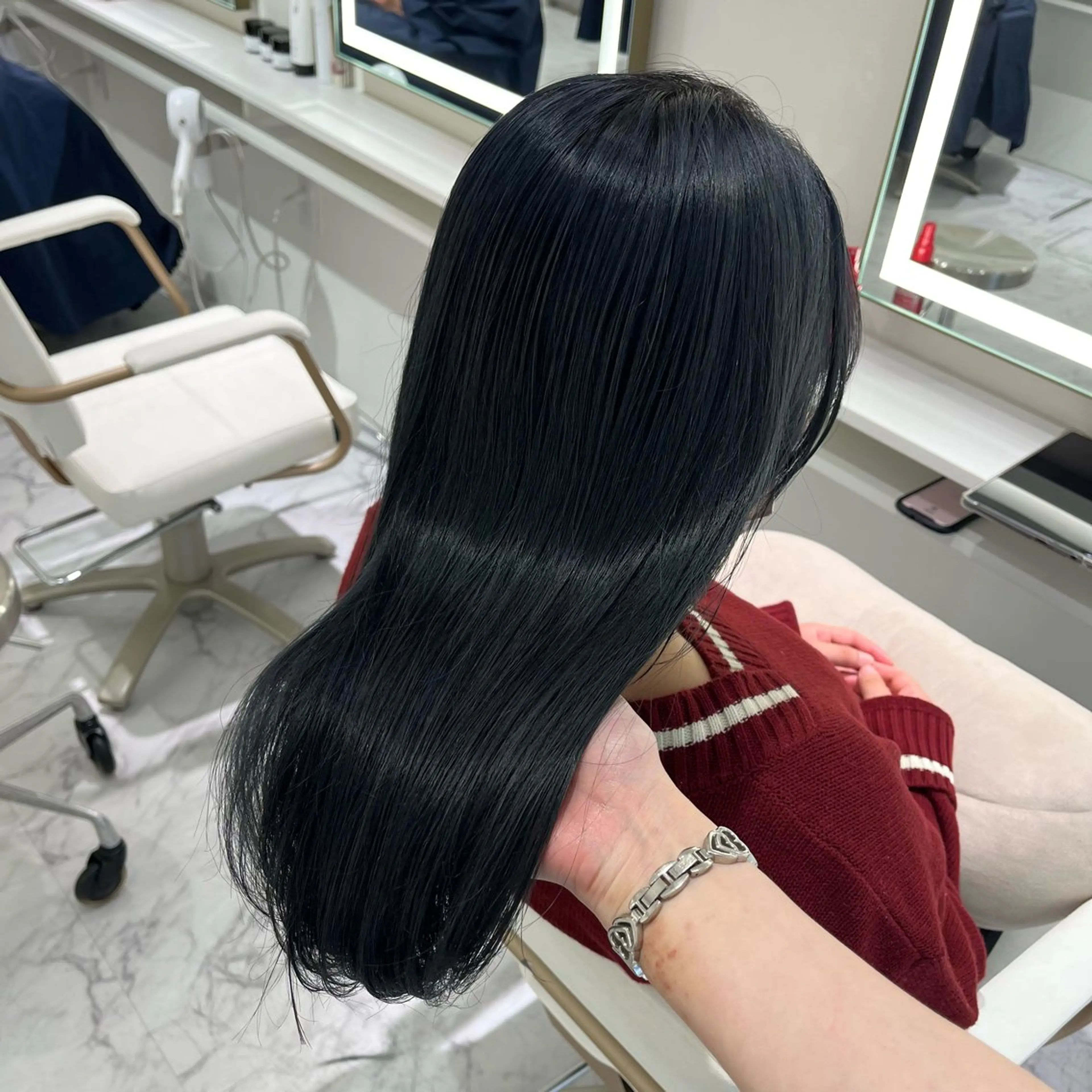 セミロング ヘアカラー ParveMix /石田 佳澄🩶のヘアスタイル