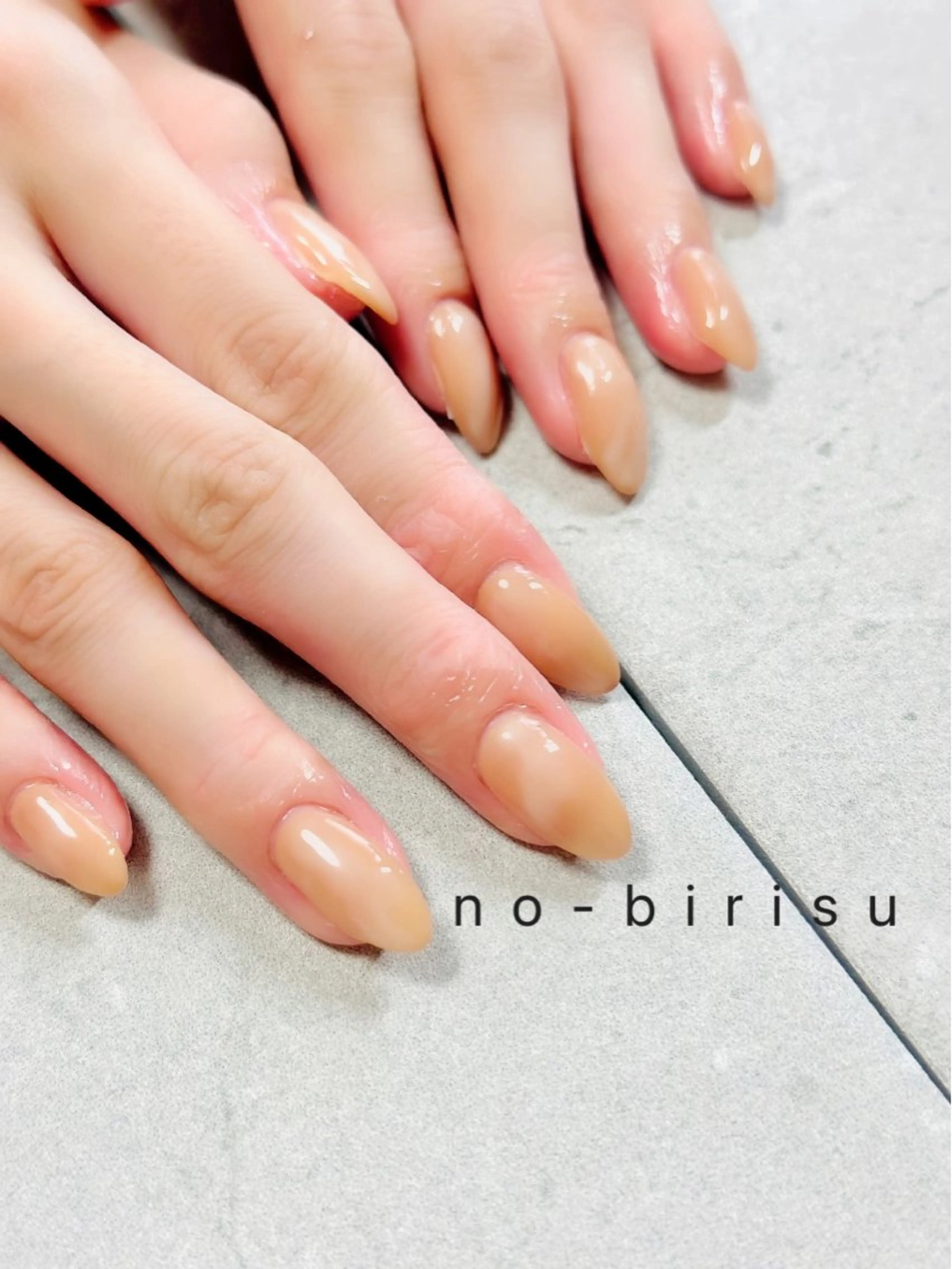 ネイル ニュアンスネイル ワンカラーネイル ハンドネイル no-birisu nailのネイルデザイン