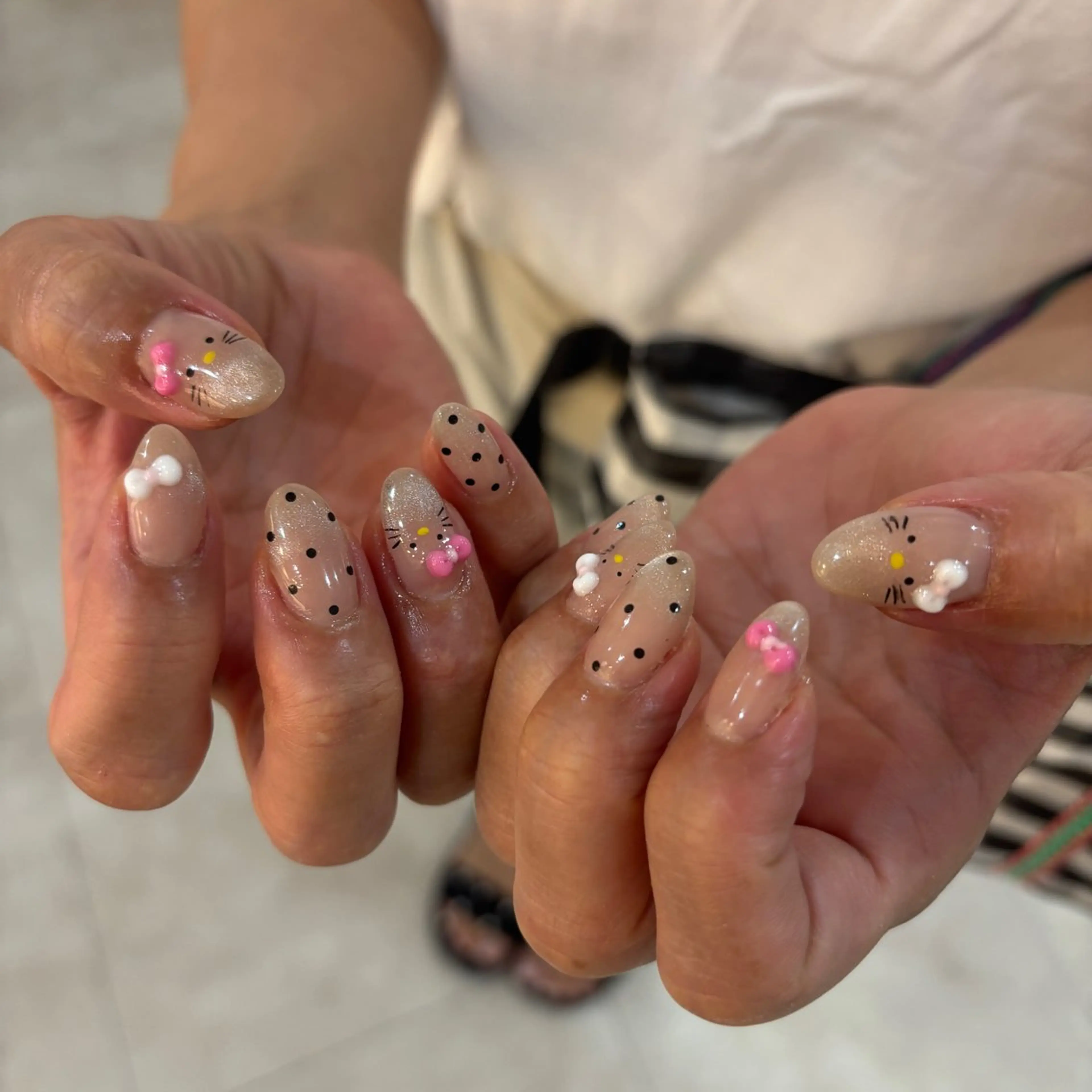 ネイル ハンドネイル フットネイル ゆびノさき茨木店 ニュアンス/アートのネイルデザイン