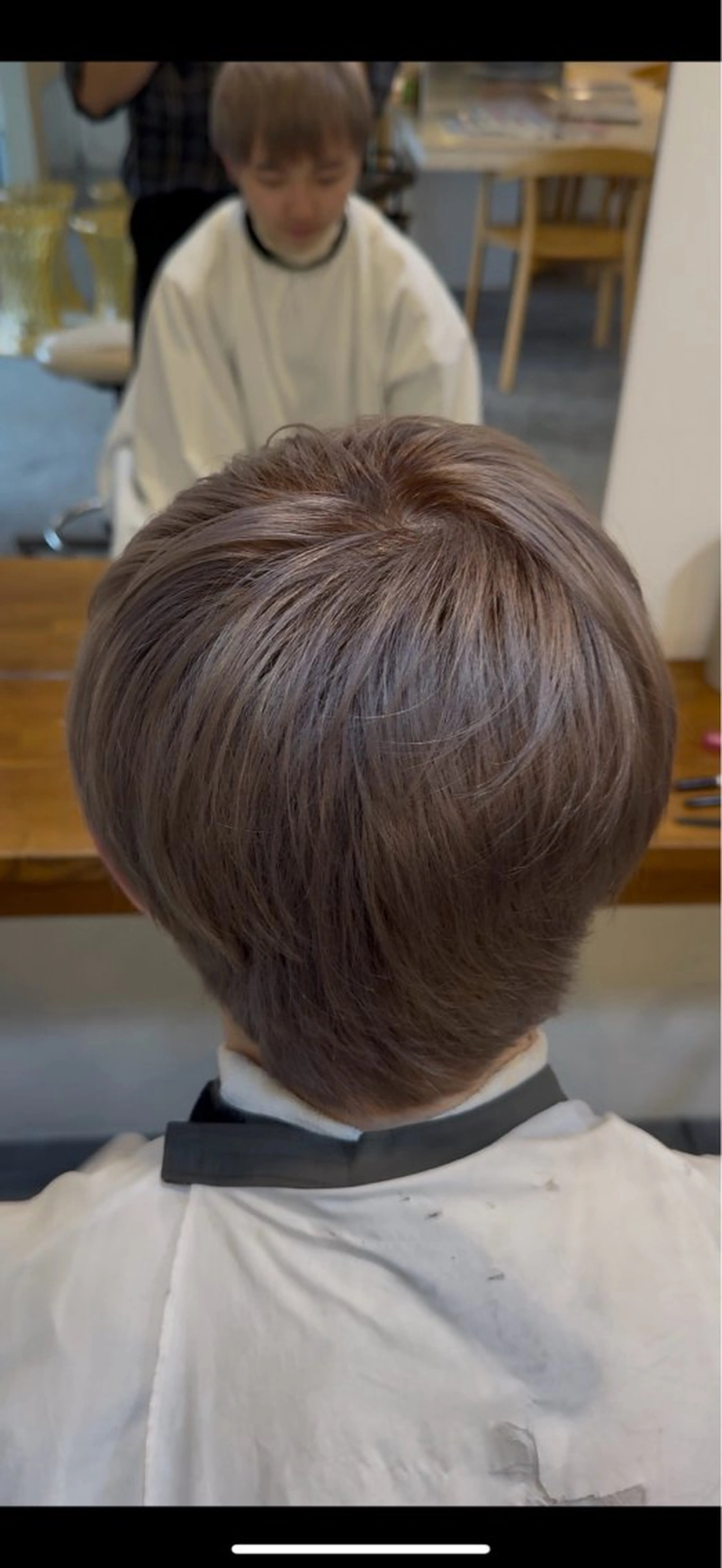 ショート カット ヘアカラー トリートメント ブリーチカラー/ ワンカラー/有馬琉翔のヘアスタイル