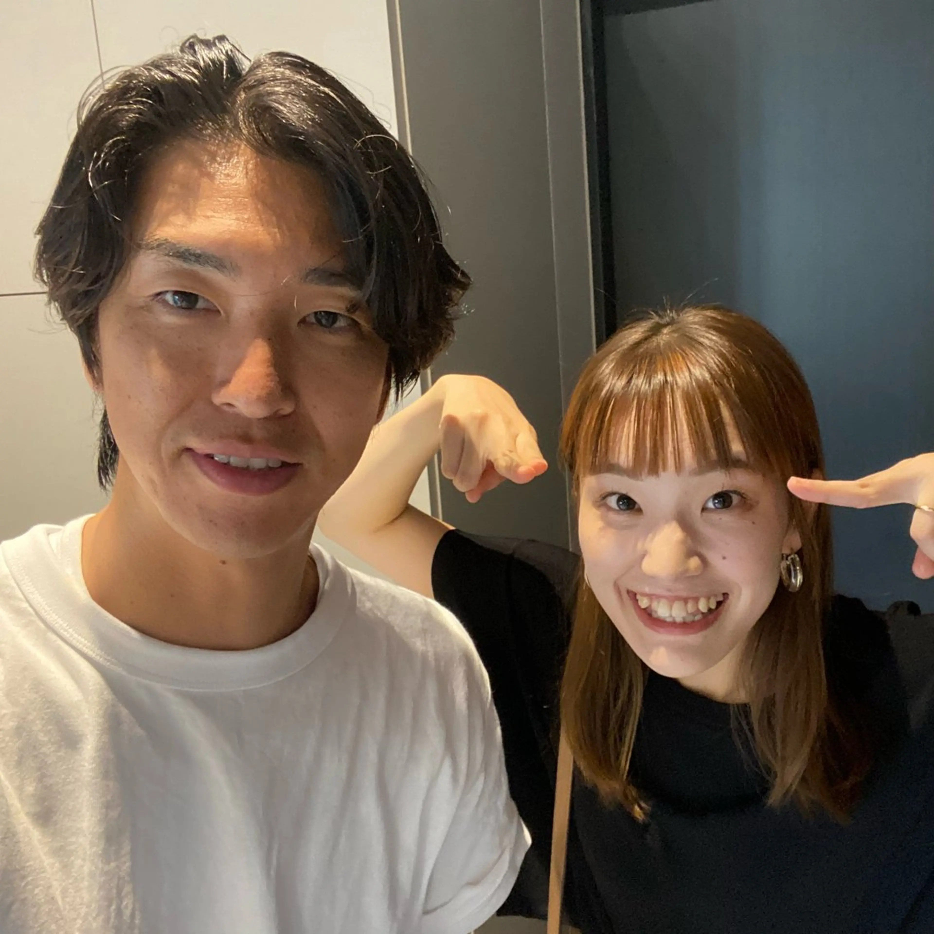 ミディアム ミディアムパーマ ハイライト 髪質改善 レイヤーカット カット ヘアカラー トリートメント また会いたくなる 美容師【KENTA】のヘアスタイル