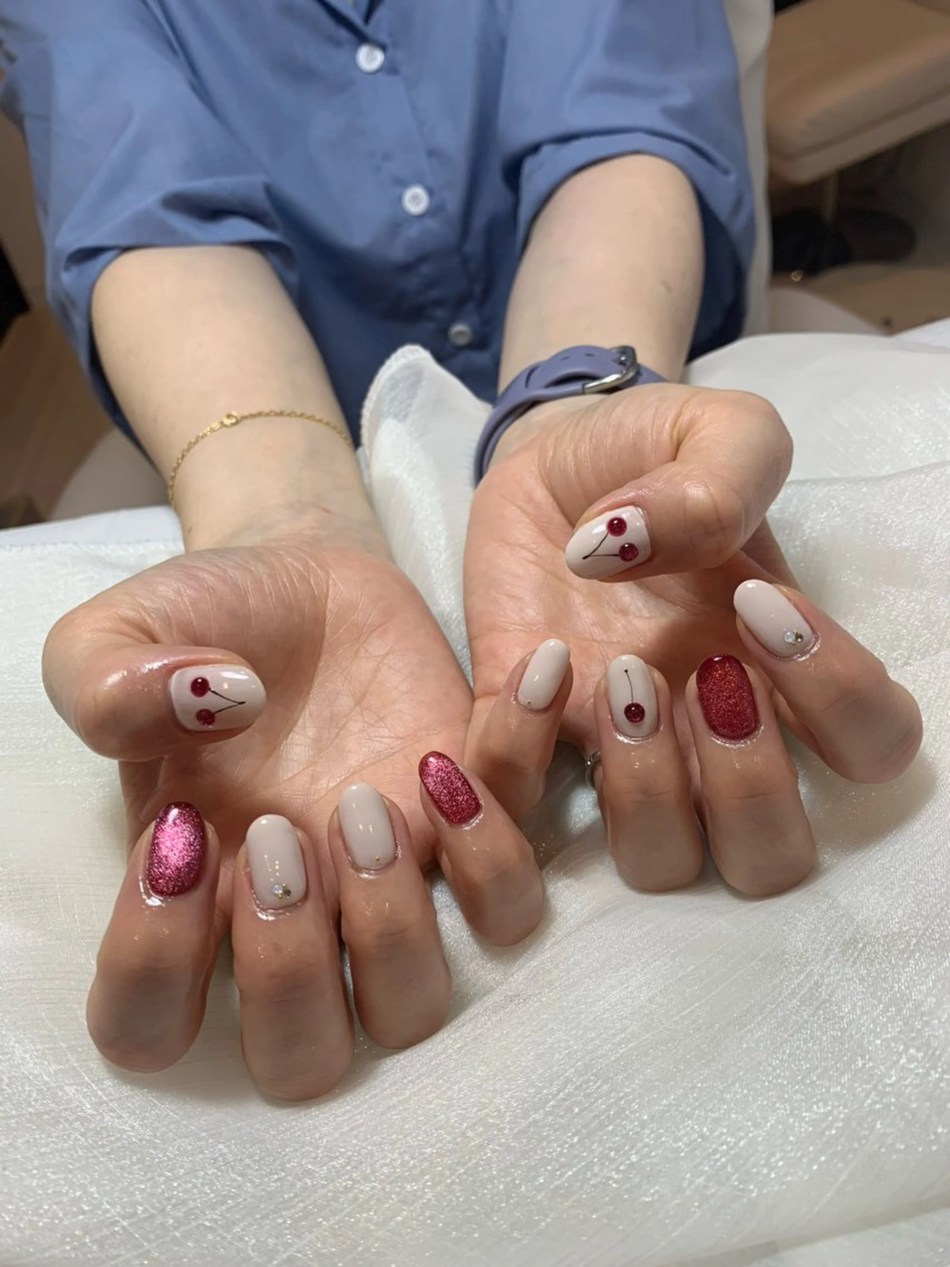 ネイル マグネットネイル ハンドネイル 自宅サロン鎌倉 KORONのネイルデザイン