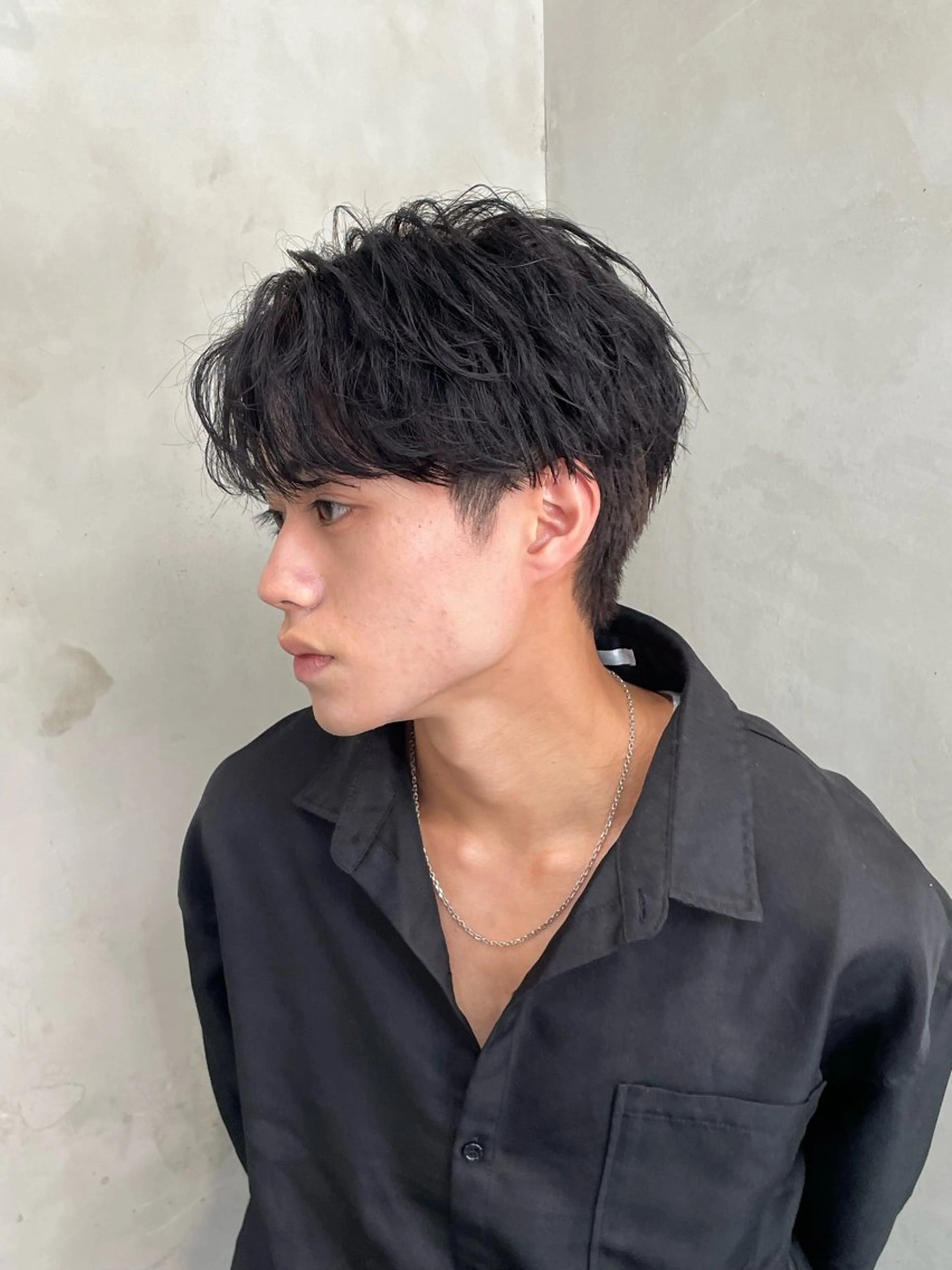 パーマ メンズ カット ヘアカラー トリートメント ヘアセット 新宿/韓国ヘア/ 髪質改善ストレートのヘアスタイル