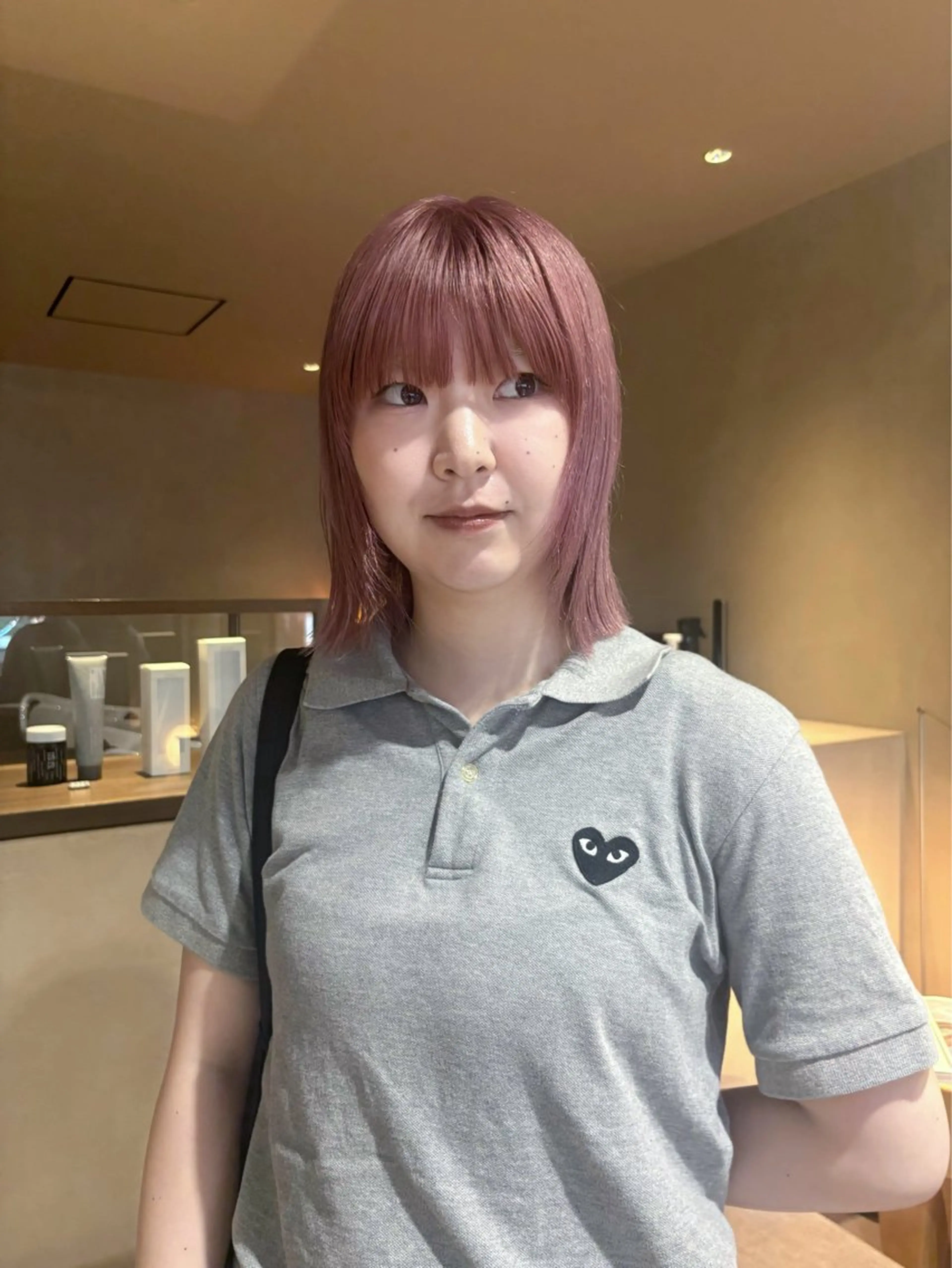 ブリーチカラー➕【無料】ボブorレイヤーカットの写真