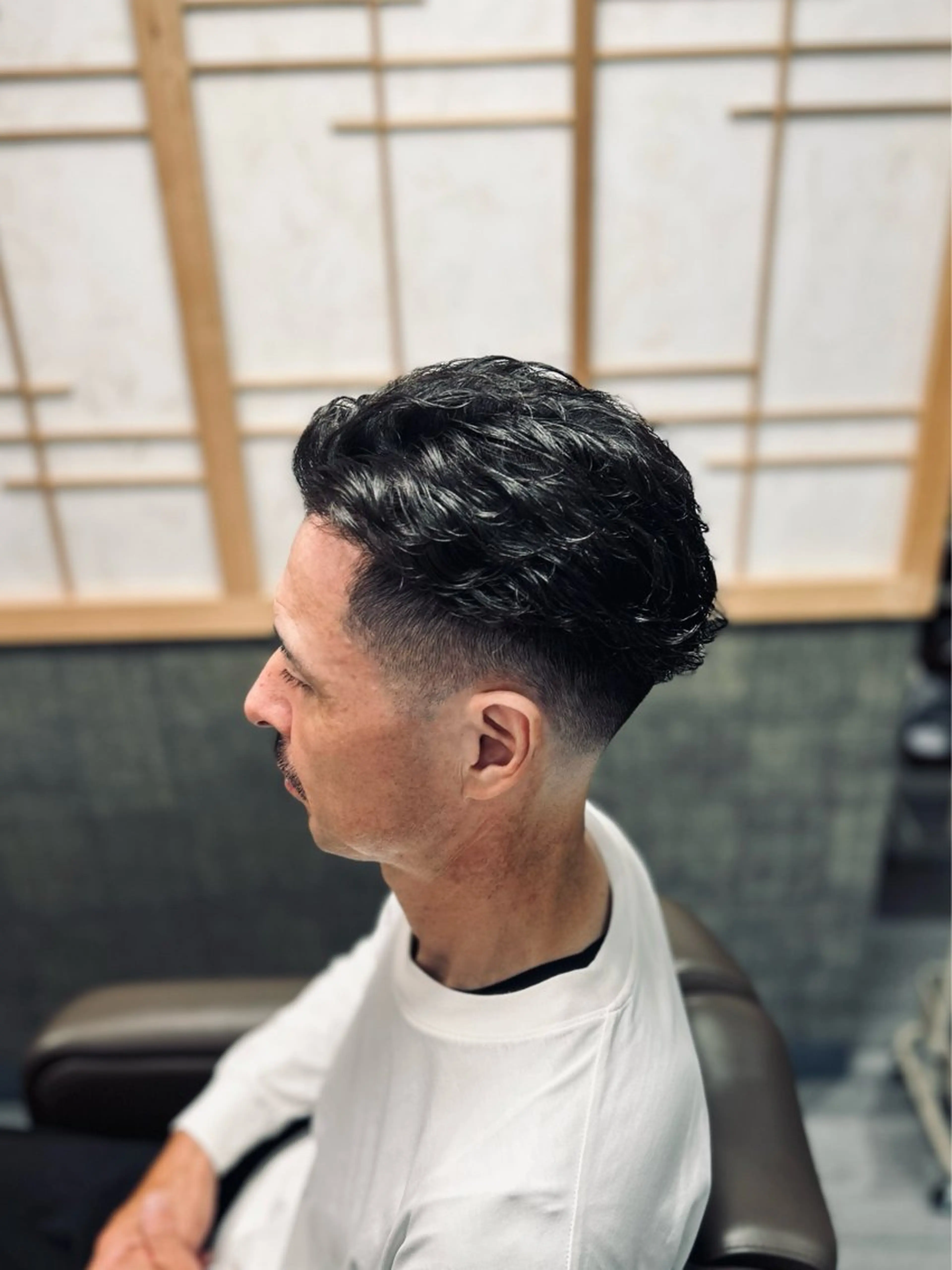 パーマ メンズ フェードカット カット パーマ メンズカット/ 雄大のヘアスタイル