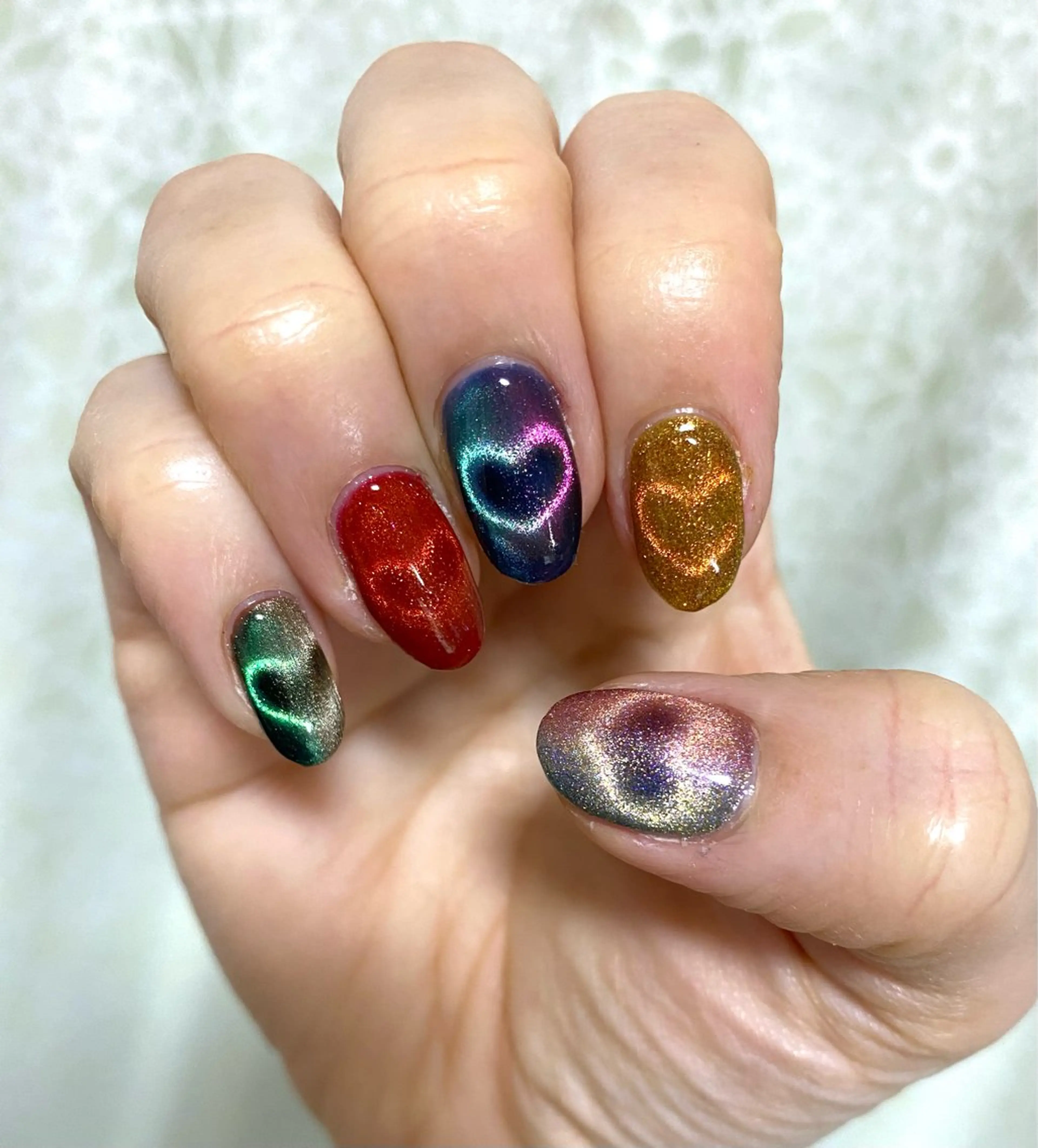 ネイル ハート Glanz  Nail aのネイルデザイン