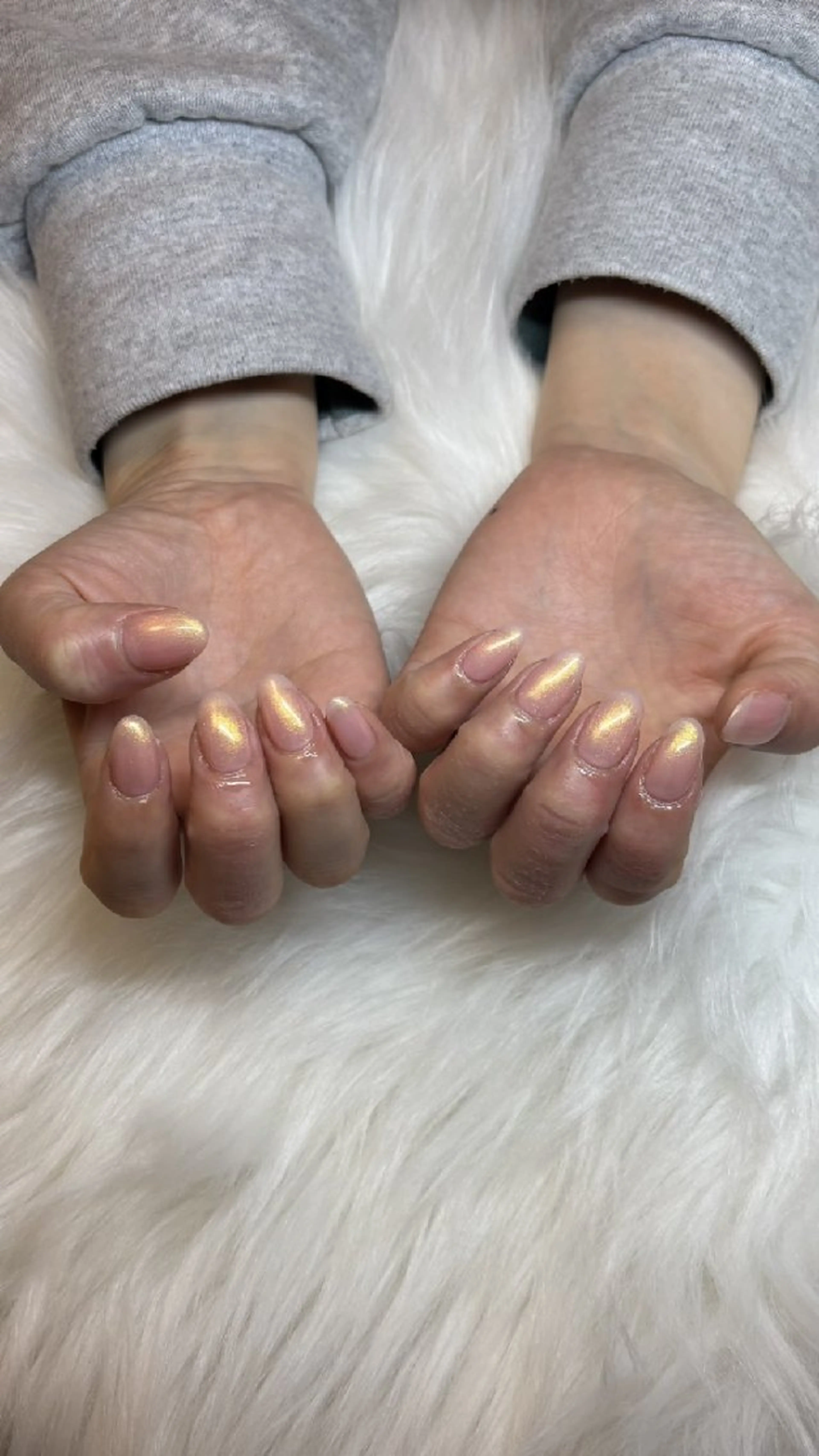 １０本長さだしワンカラーネイルの写真