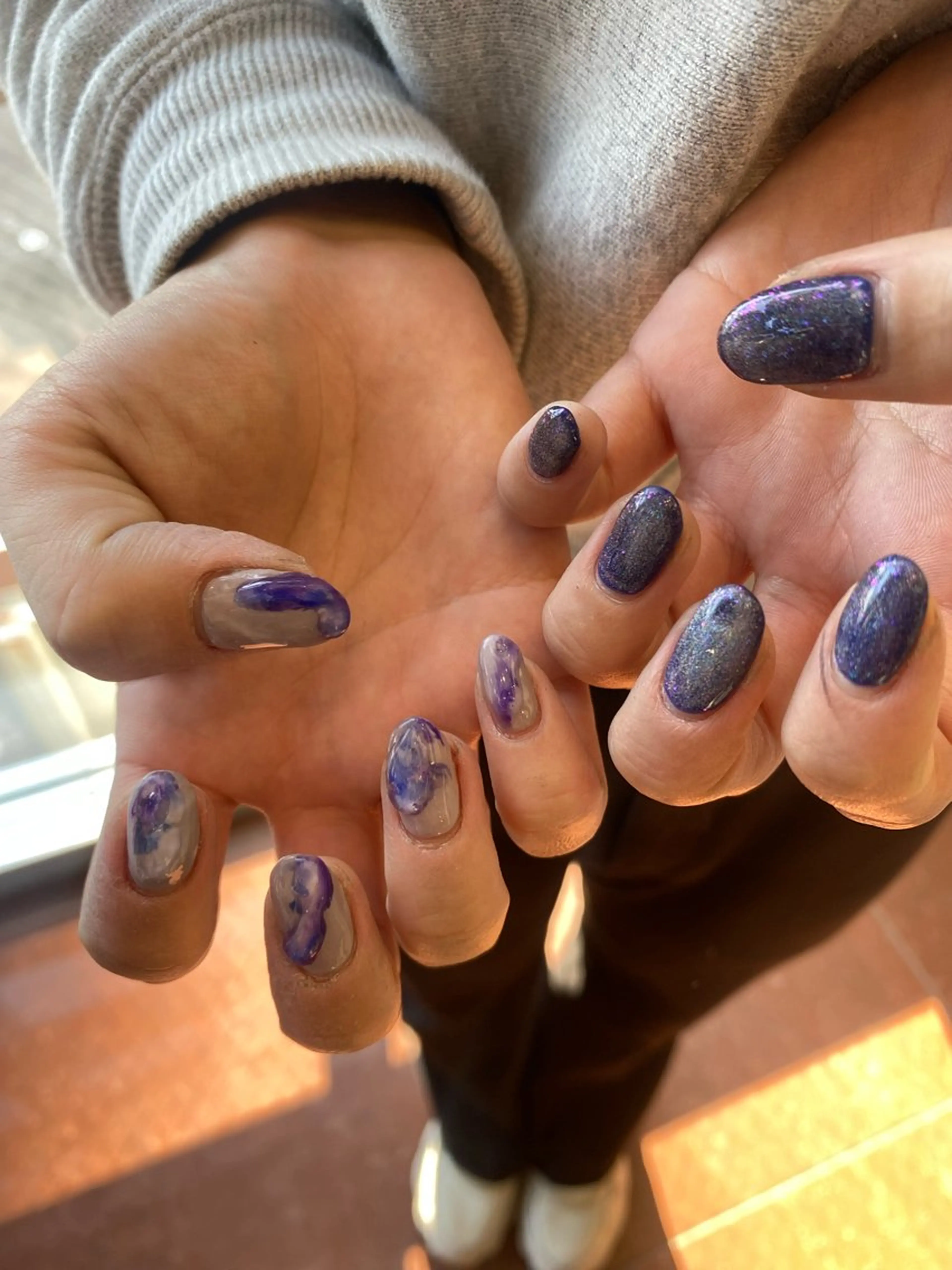 ネイル フットネイル フレンチネイル ジェルネイル グラデーション マグネットネイル ハンドネイル ヘアー.ネイル二刀流 misa🫧のヘアスタイル