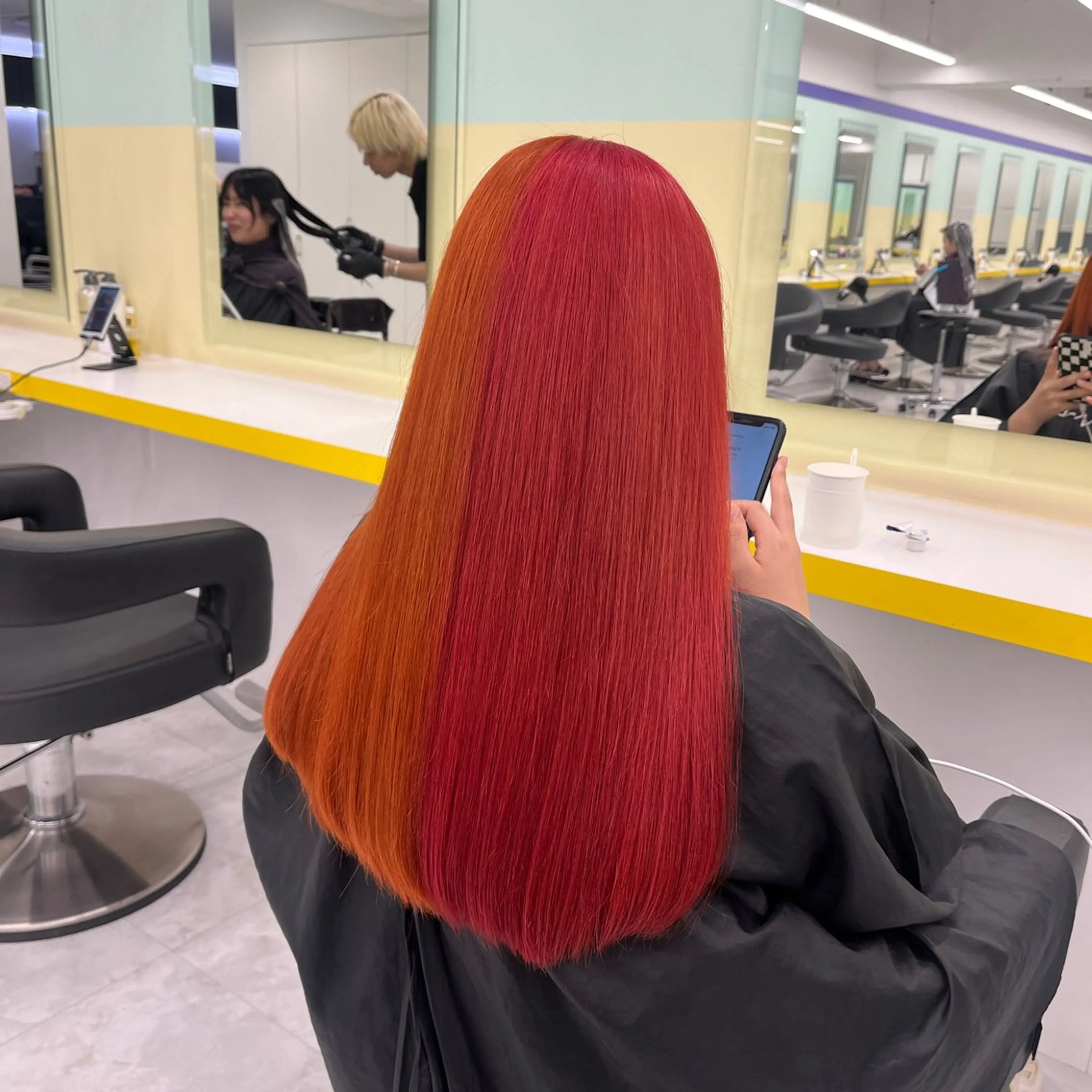 ロング カラー ヘアアレンジ ヘアカラー トリートメント ヘアセット 🎀Girly艶髪カ ラー🎀Harukaのヘアスタイル