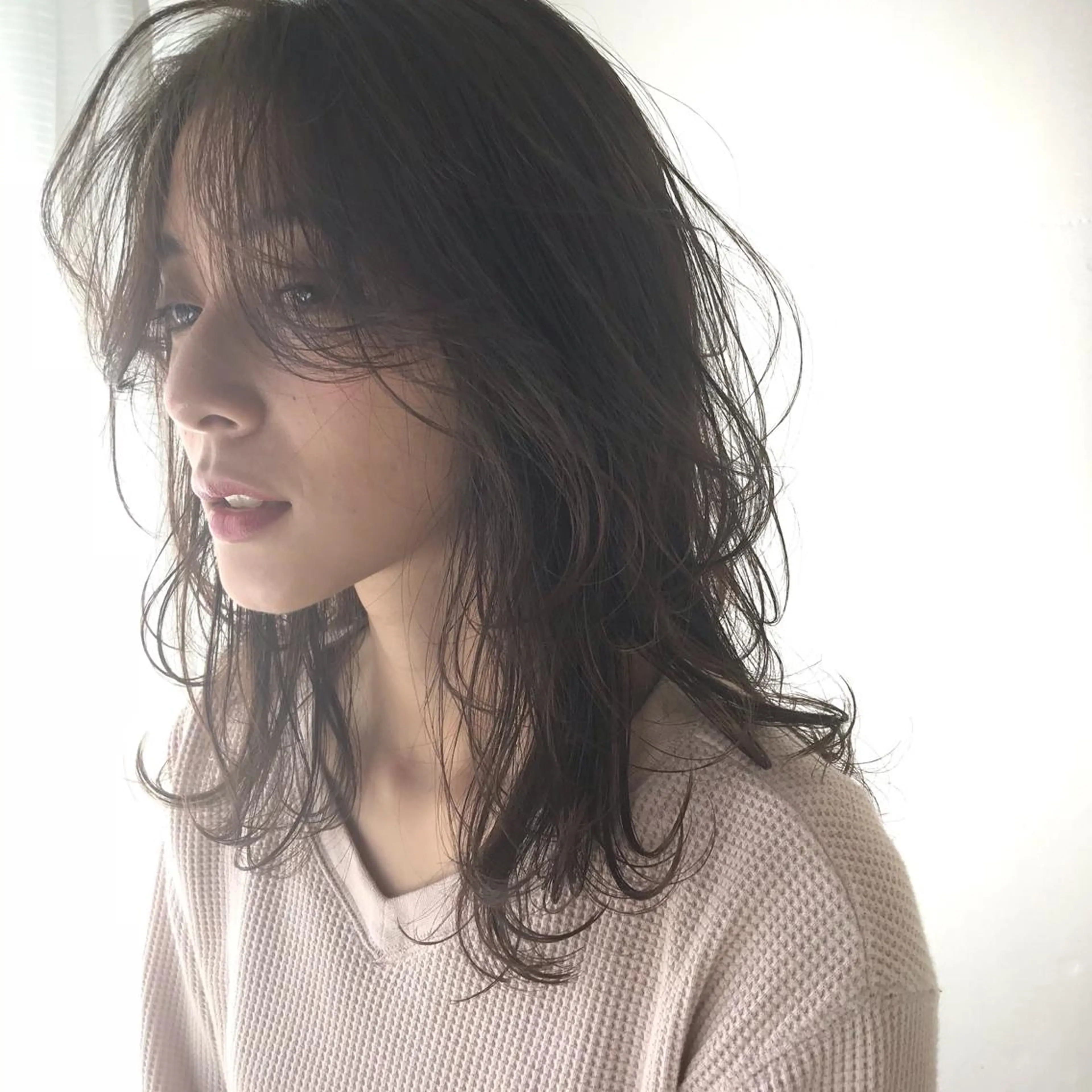 ミディアム カラー レイヤーカット ボブ/大人ヘア k-two濱田のヘアスタイル