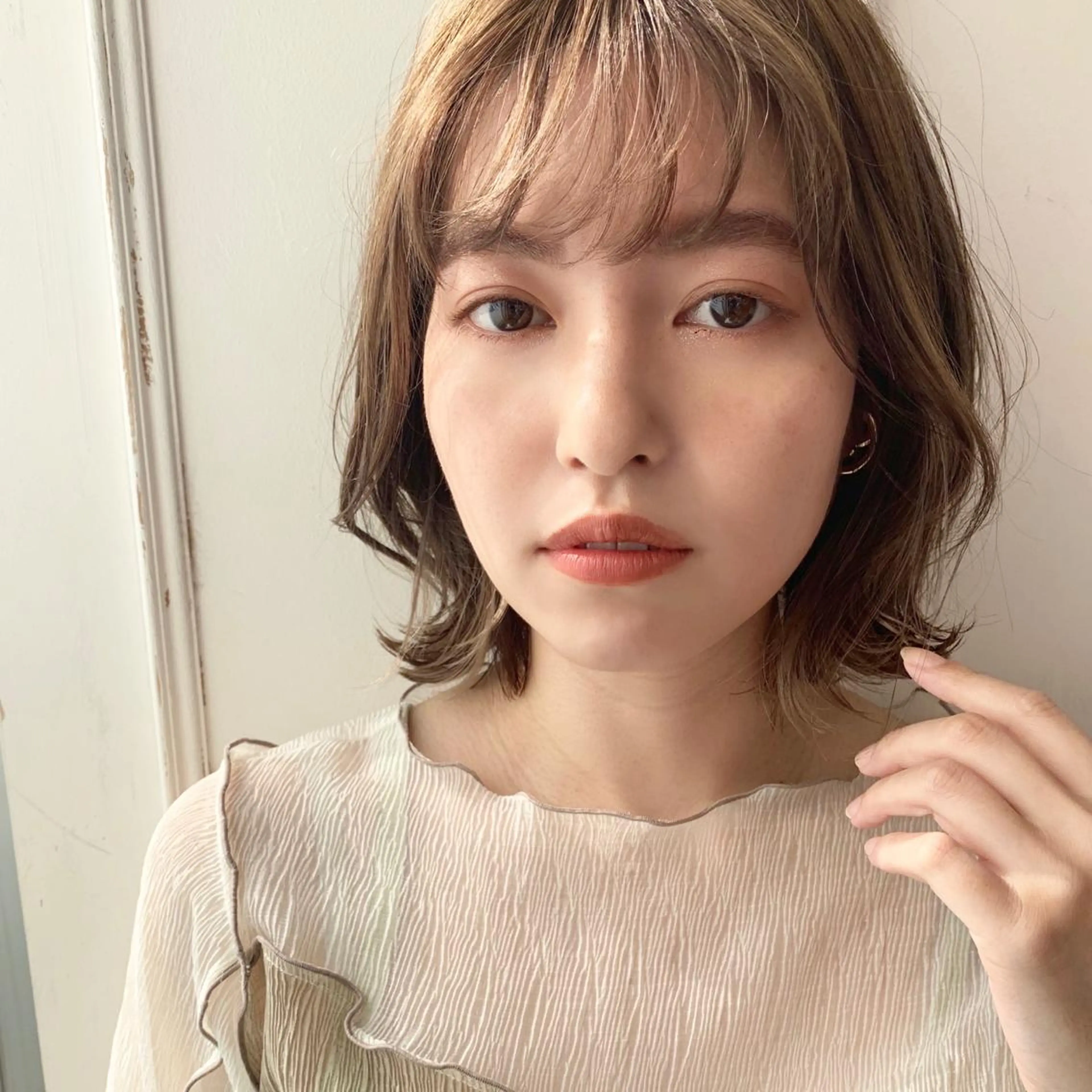 ミディアム カラー Sana / 韓国ヘア / カラーのヘアスタイル