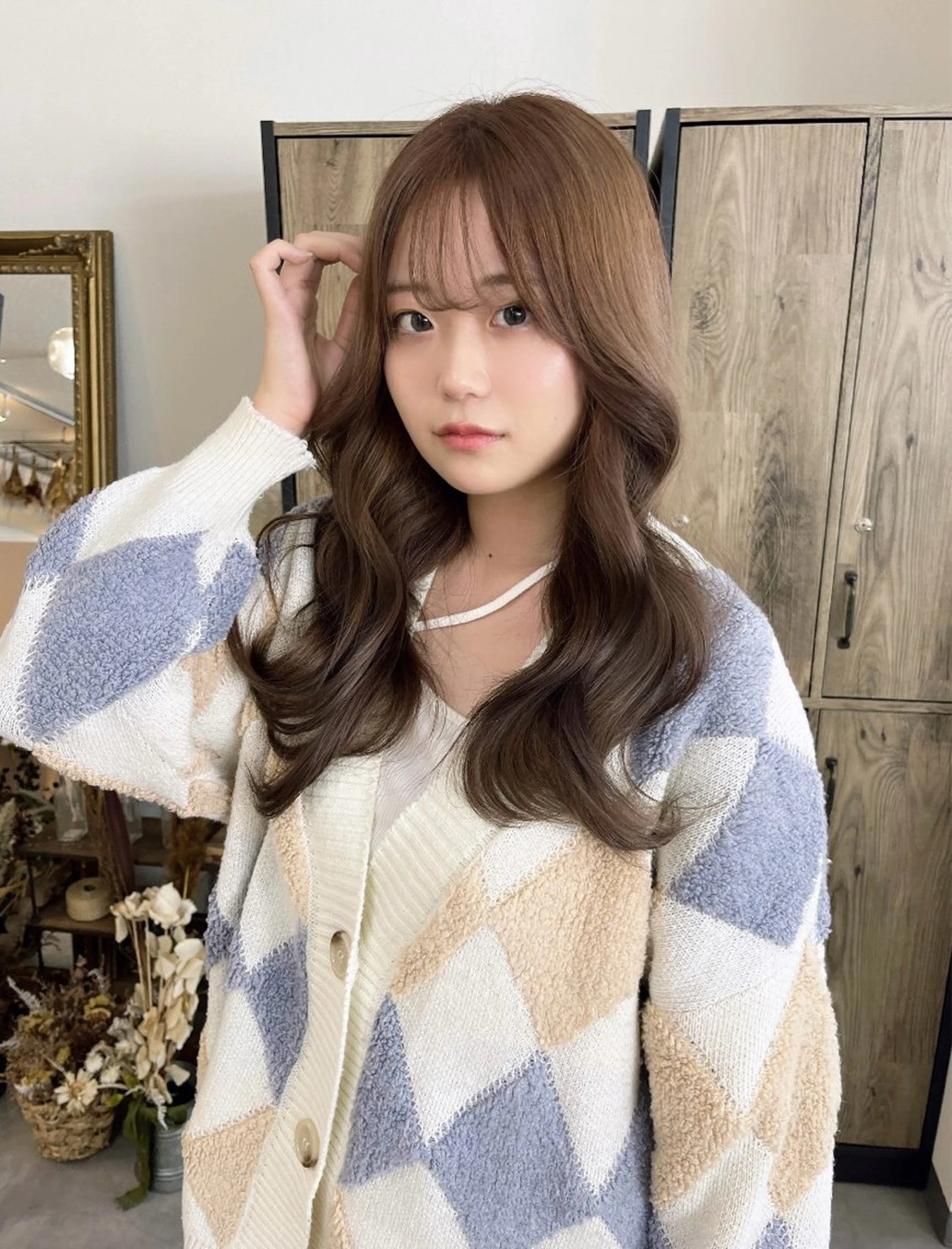 ロング カット ヘアカラー トリートメント 当日予約◎ risaのヘアスタイル