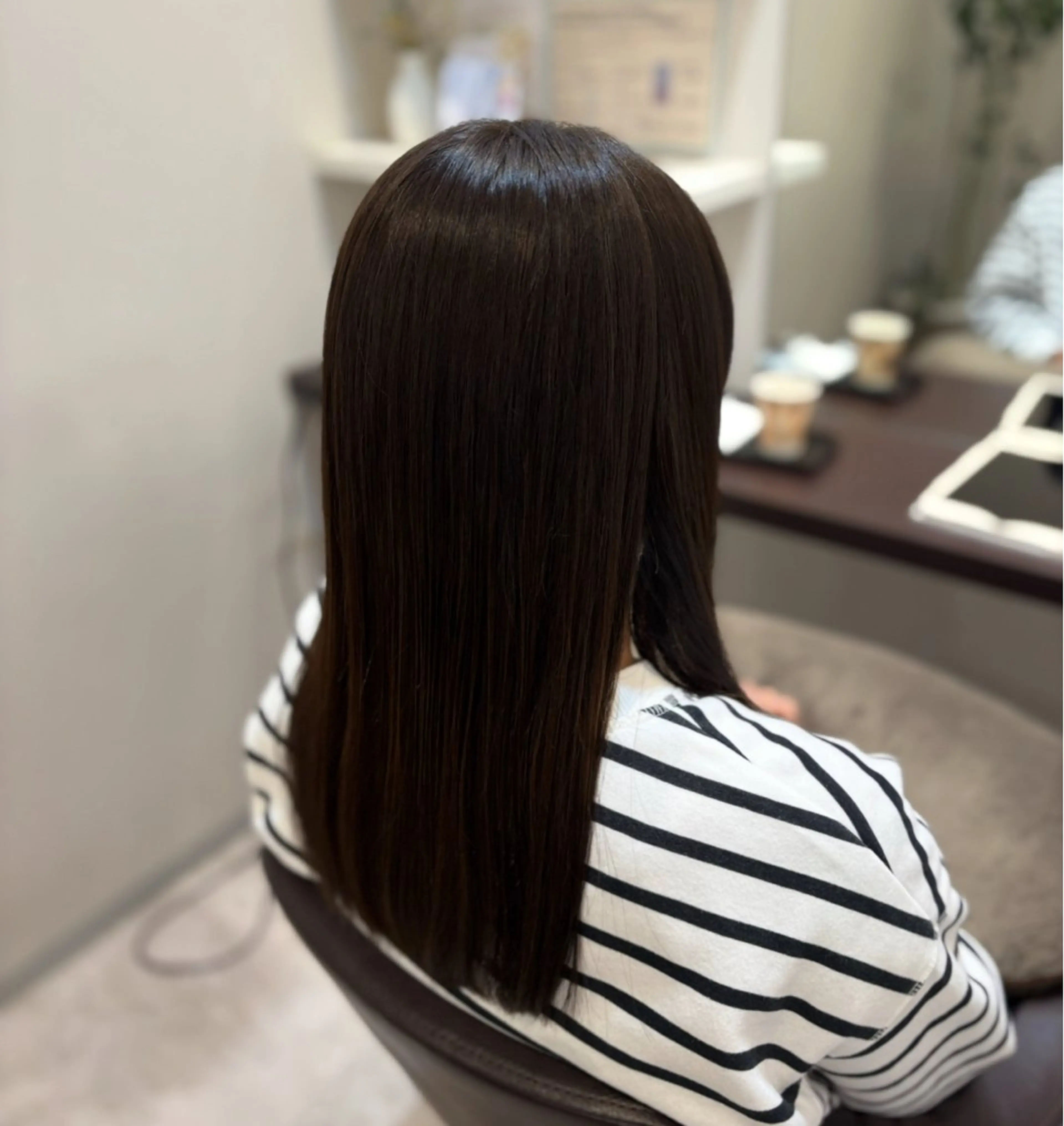 ロング ヘアカラー トリートメント 山下 ちひろのヘアスタイル