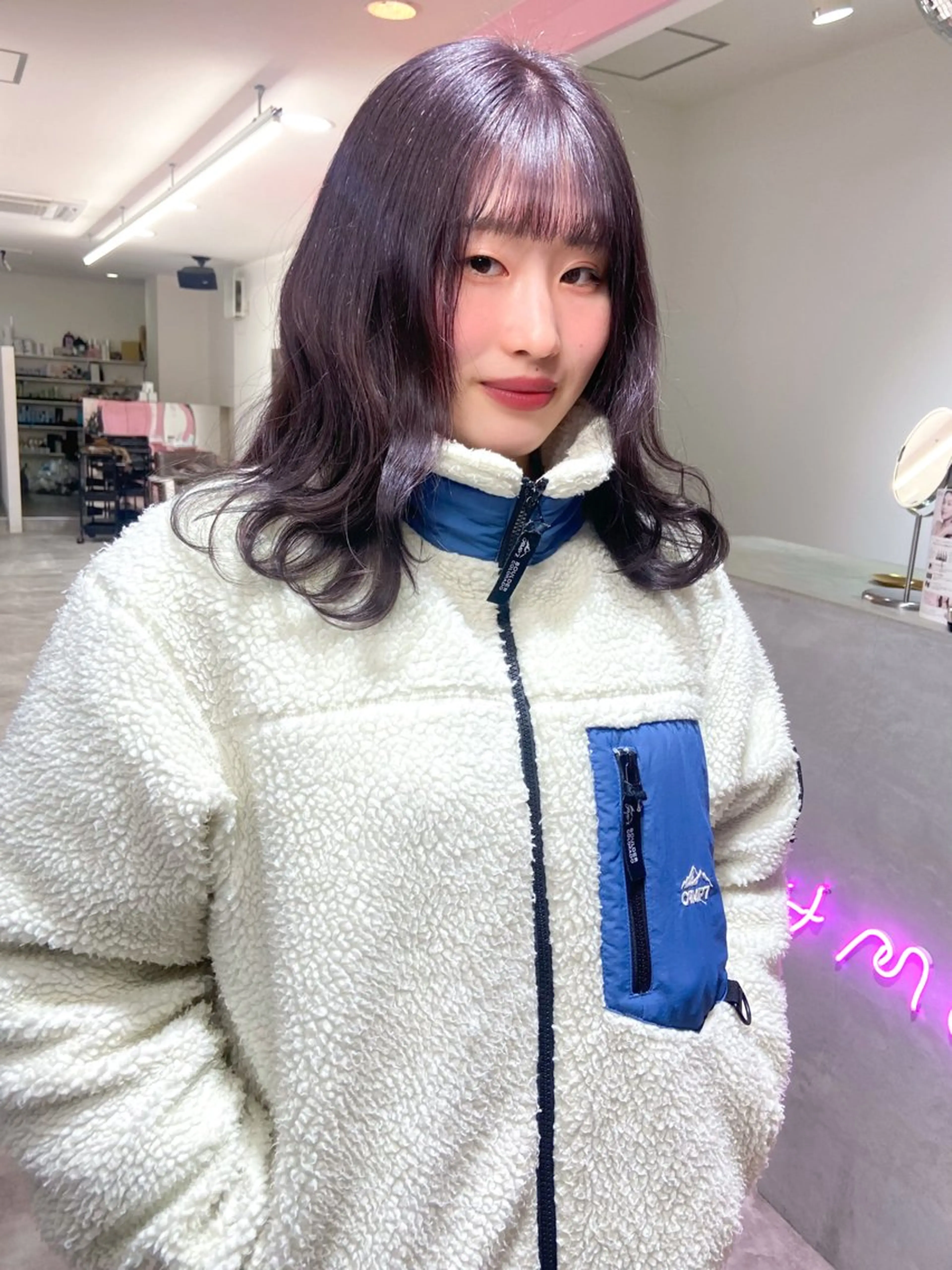 ロング カラー ブリーチ ダブルカラー ラベンダーカラー 🌼memoto 東三国店🌼のマツエク・マツパデザイン