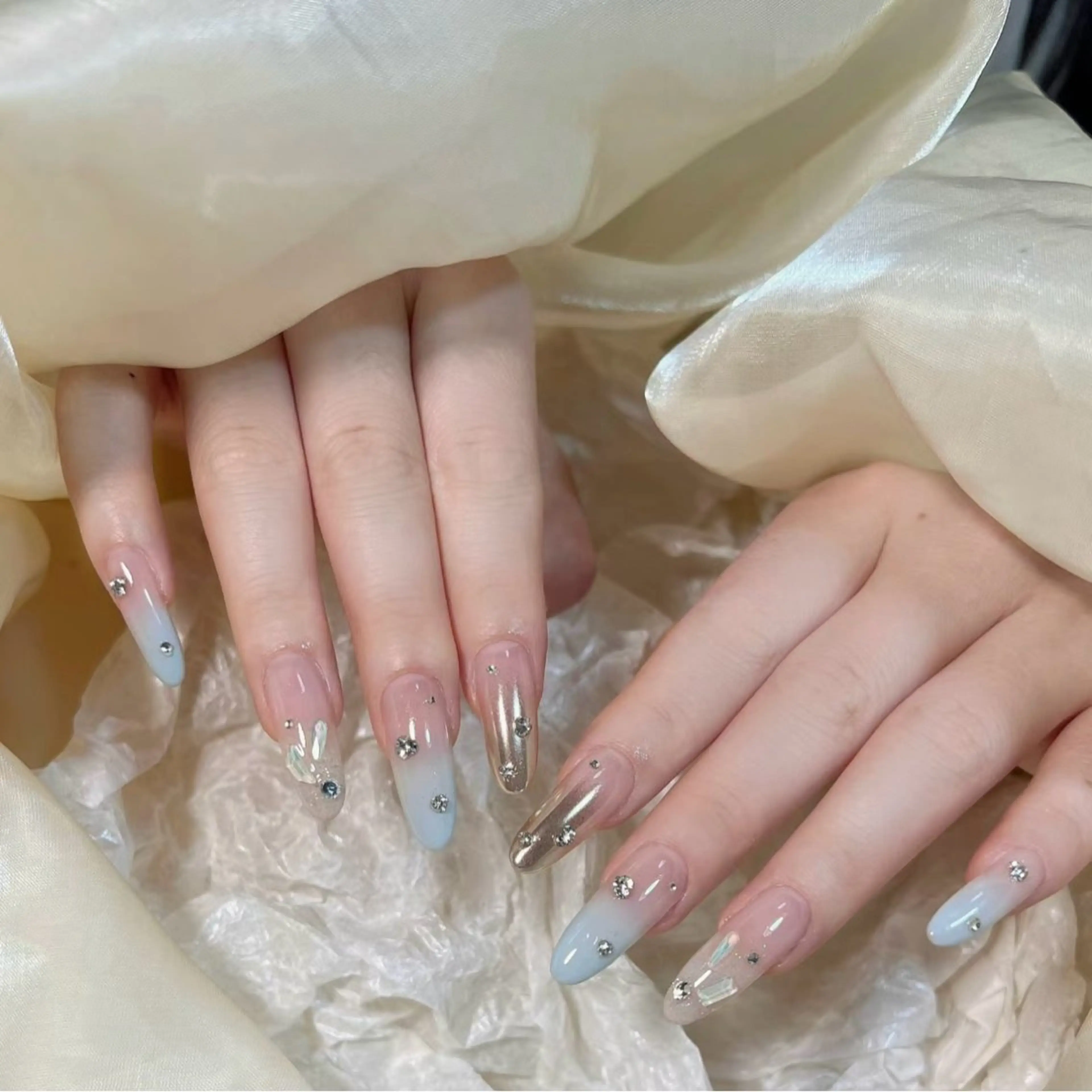 ネイル 長さ出し 持ち込み ネイルチップ ハンドネイル ハンドケア 💕Dreamy KIYO💕のネイルデザイン