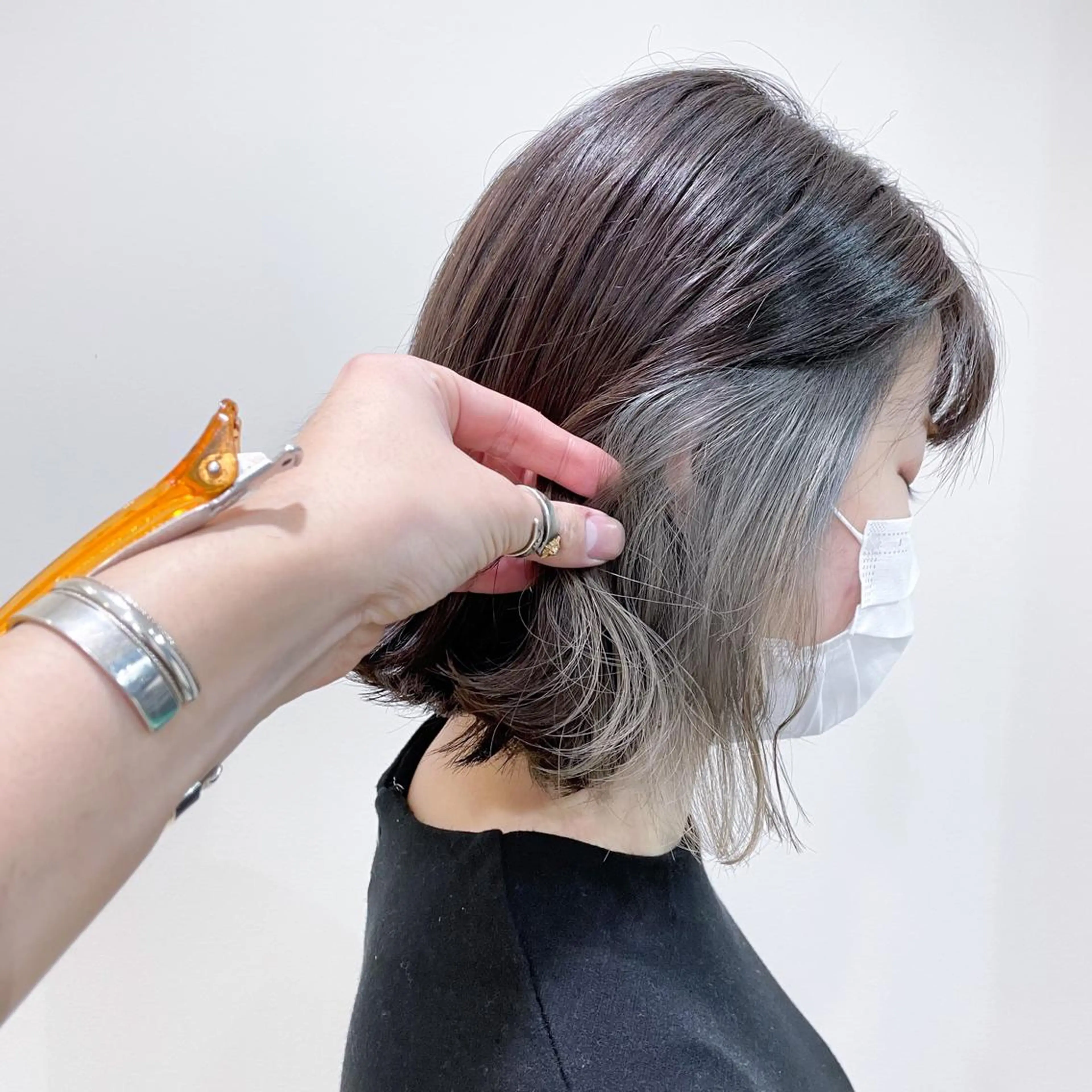 ミディアム カラー 縮毛矯正/髪質改善 /韓国風　山川春輝のヘアスタイル