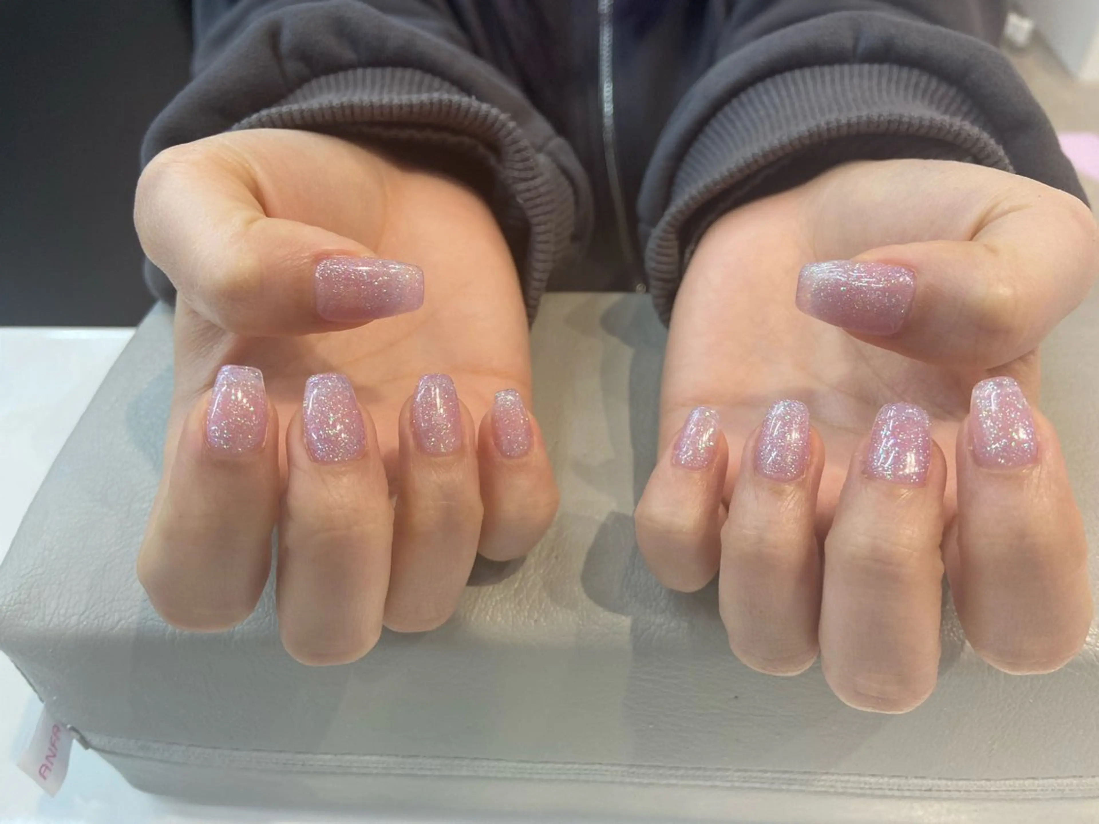 ネイル ラメ(グリッター) ワンカラーネイル パープル SHELL TOKYO所属・SHELLTOKYO idaのネイルデザイン