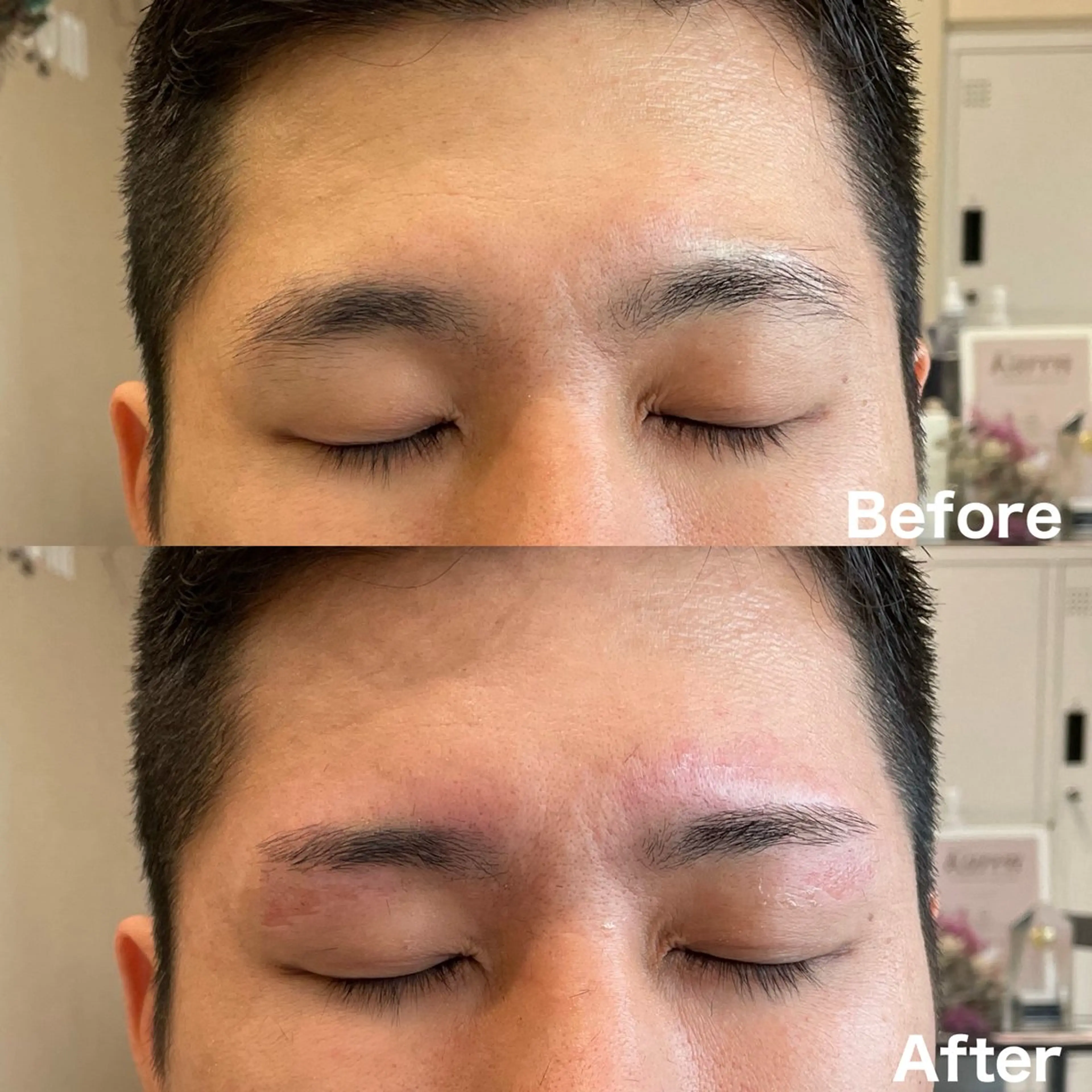 アイブロウ メンズアイブロウ ワックス脱毛 眉カット ボブ/インナーカラー /眉毛/Miyuのヘアスタイル