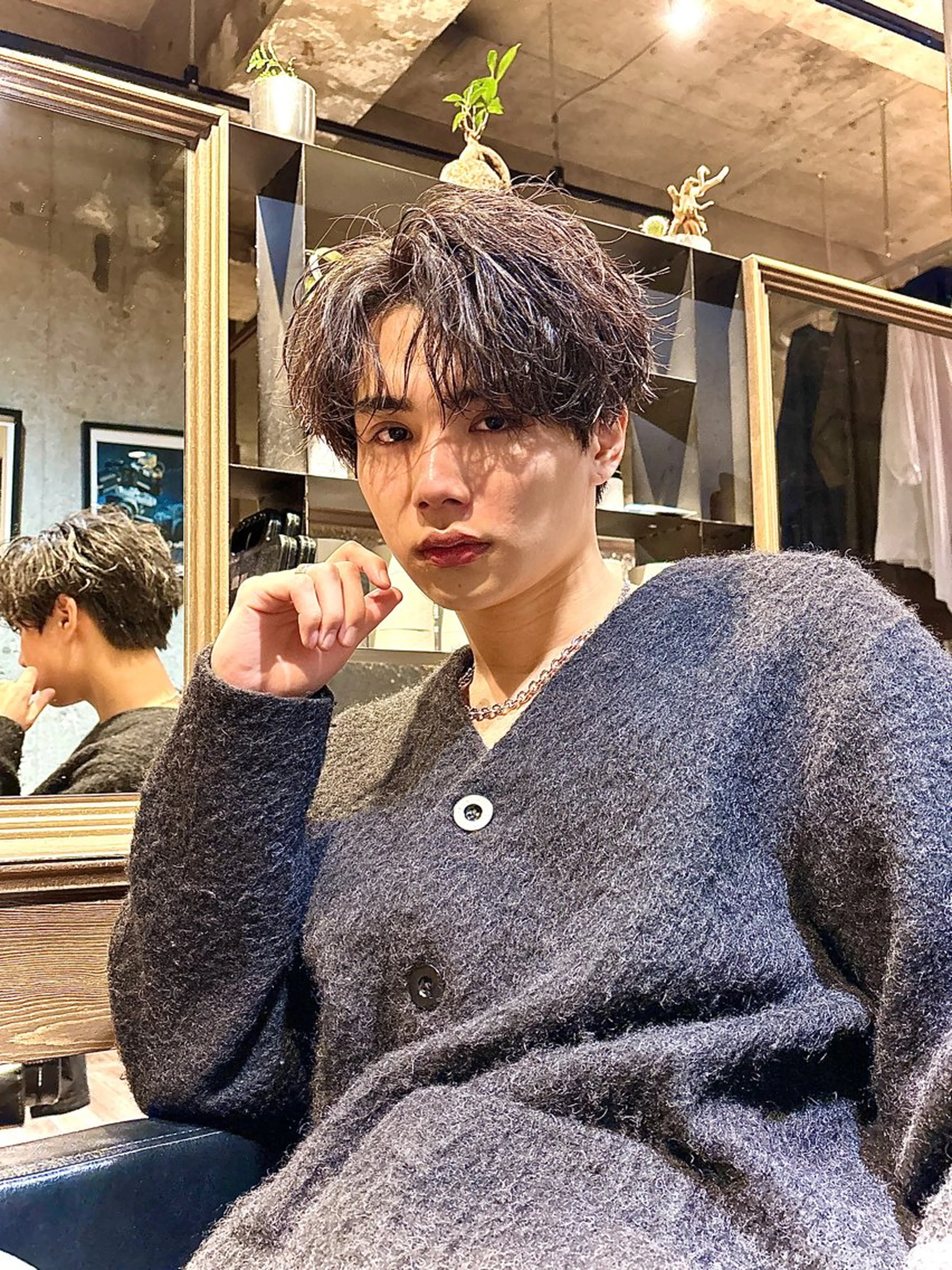 【土日限定価格】韓国ヘアメンズカット＋パーマオーダー自由の写真