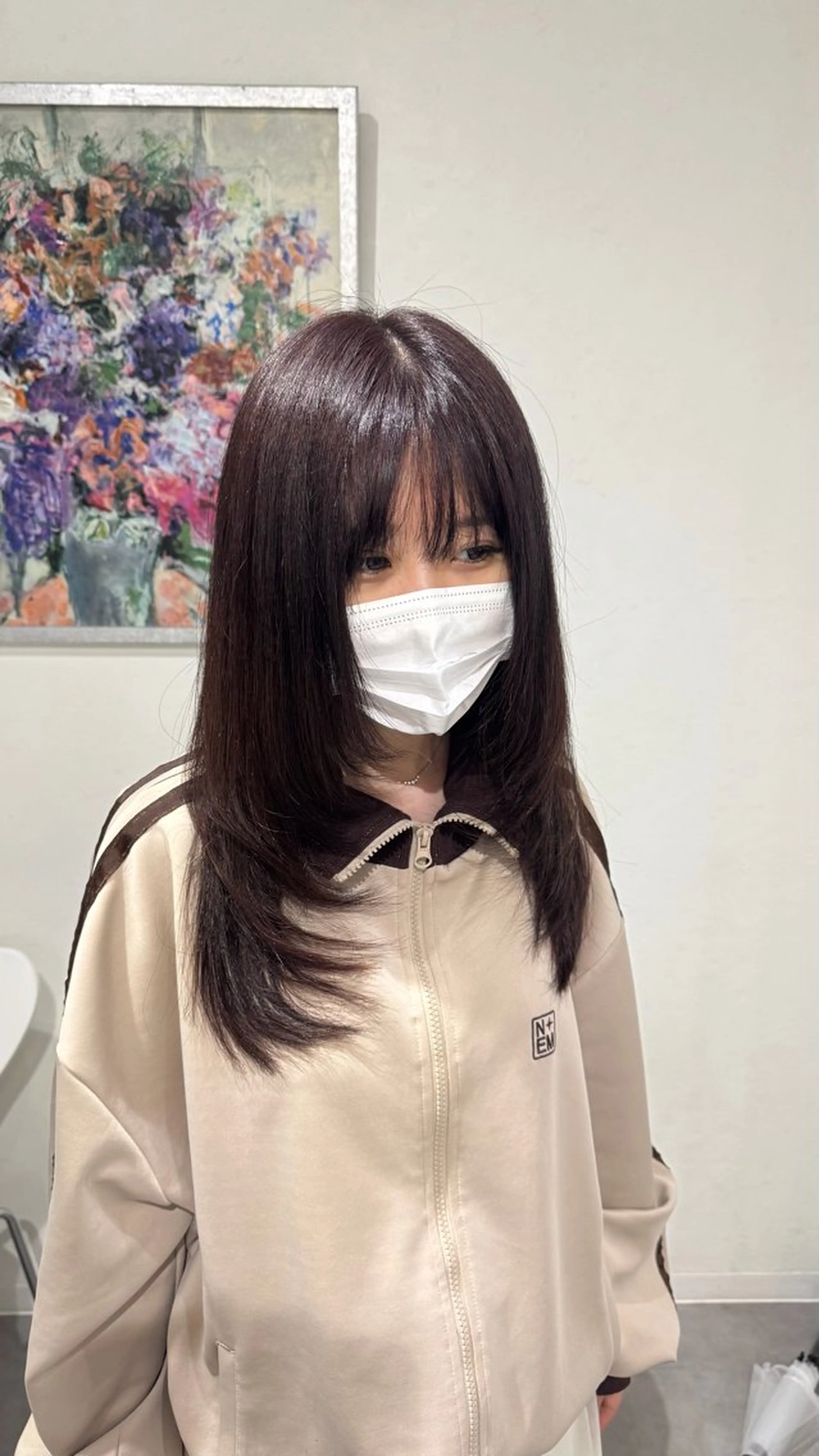 ミディアム CIERA.南船場所属・yuna🧡/心斎橋 ハイトーン/ブリーチのヘアスタイル