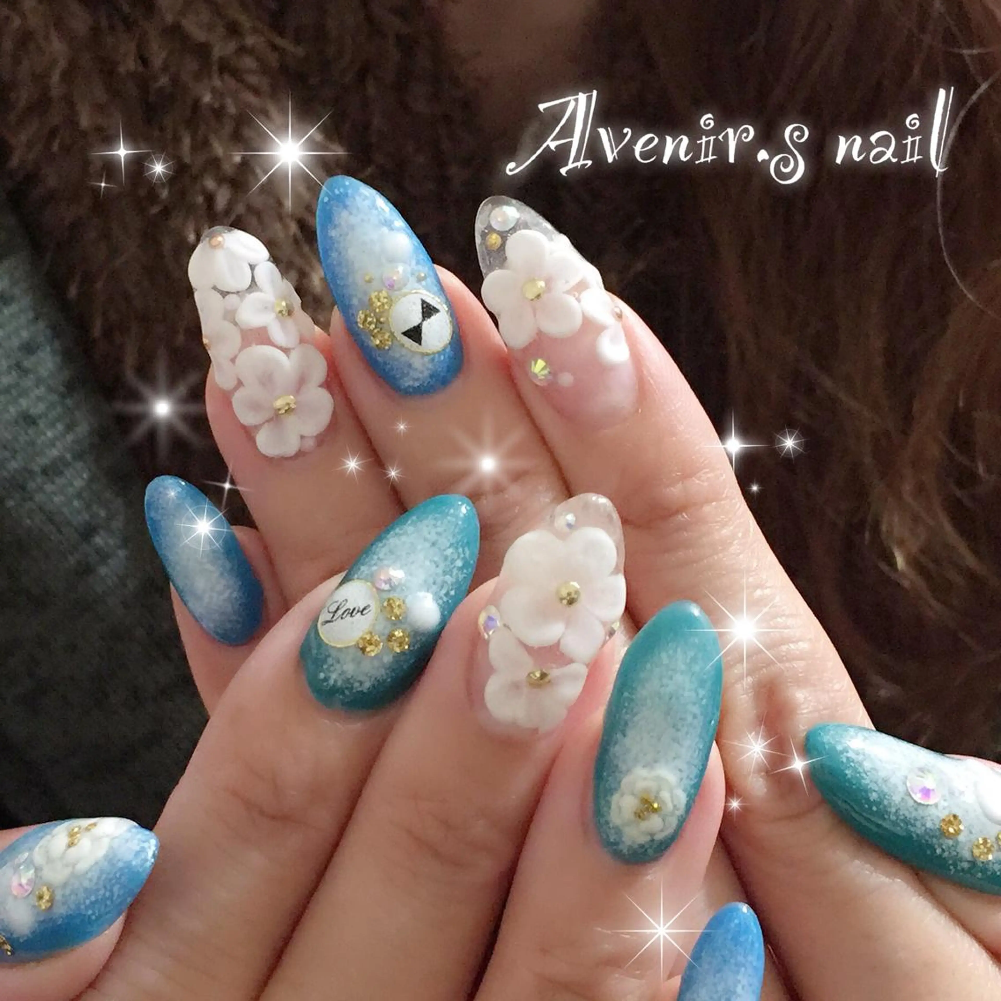 ネイル フラワーネイル Home Salon Avenir.のネイルデザイン