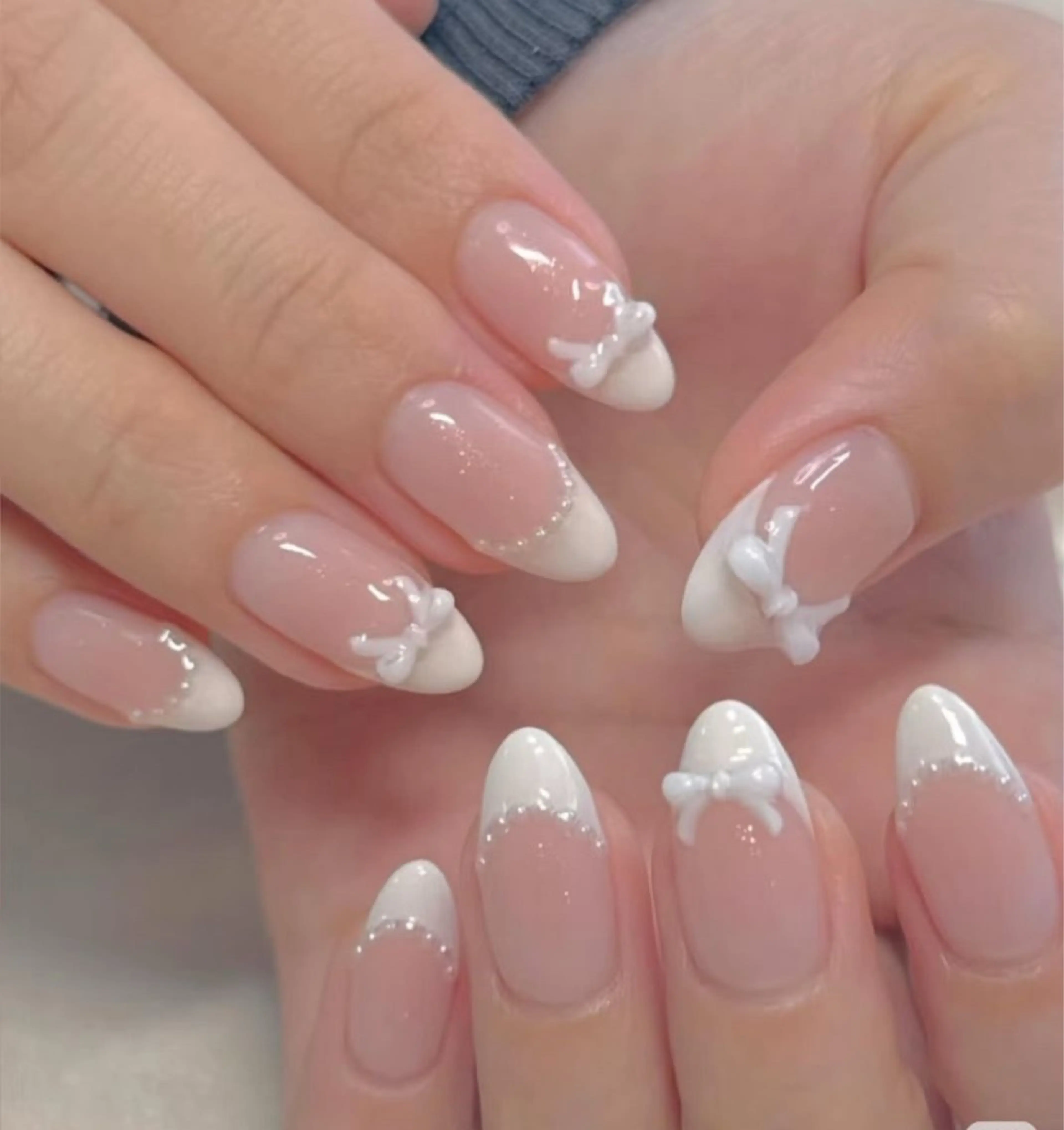 ネイル 韓国ネイル 持ち込み ニュアンスネイル ネイルチップ ハンドネイル Tini ANA.CHUOのネイルデザイン