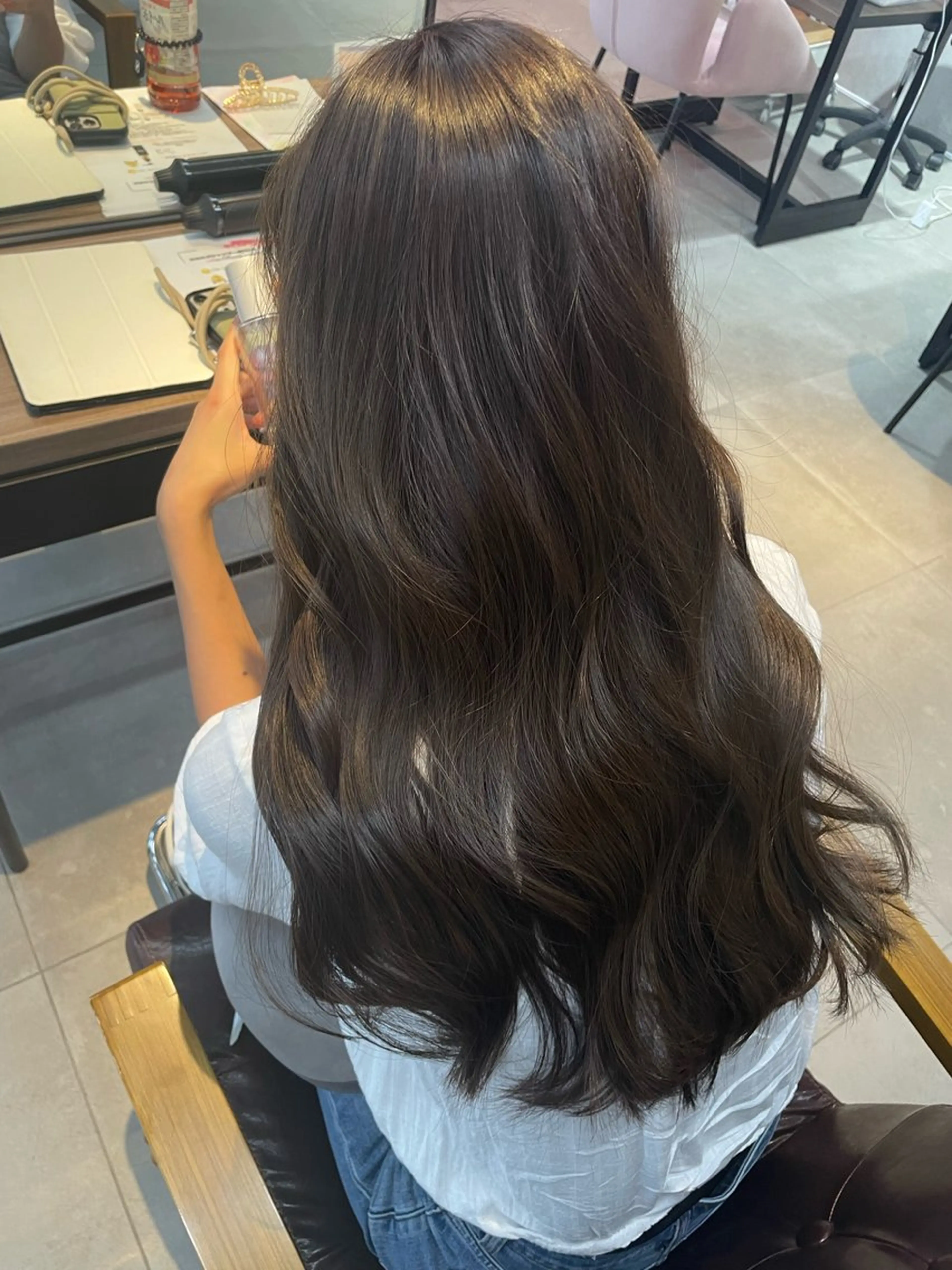 ロング カラー カット 縮毛矯正 辻堂メンズ特化 YU-YAのヘアスタイル