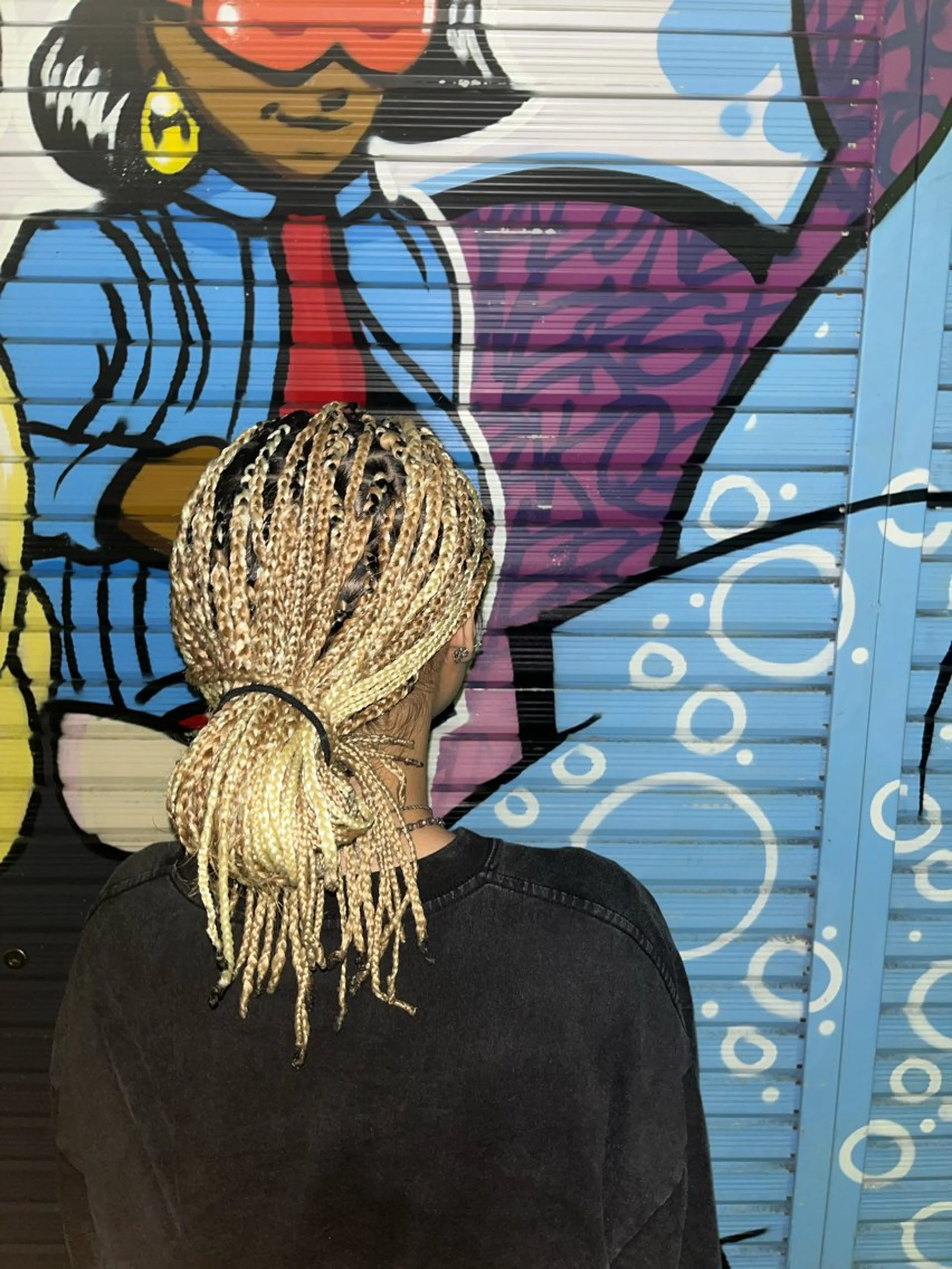 ロング ヘアアレンジ メンズ 三つ編み エクステ 🩵atelier- 01 優奈🩵のネイルデザイン