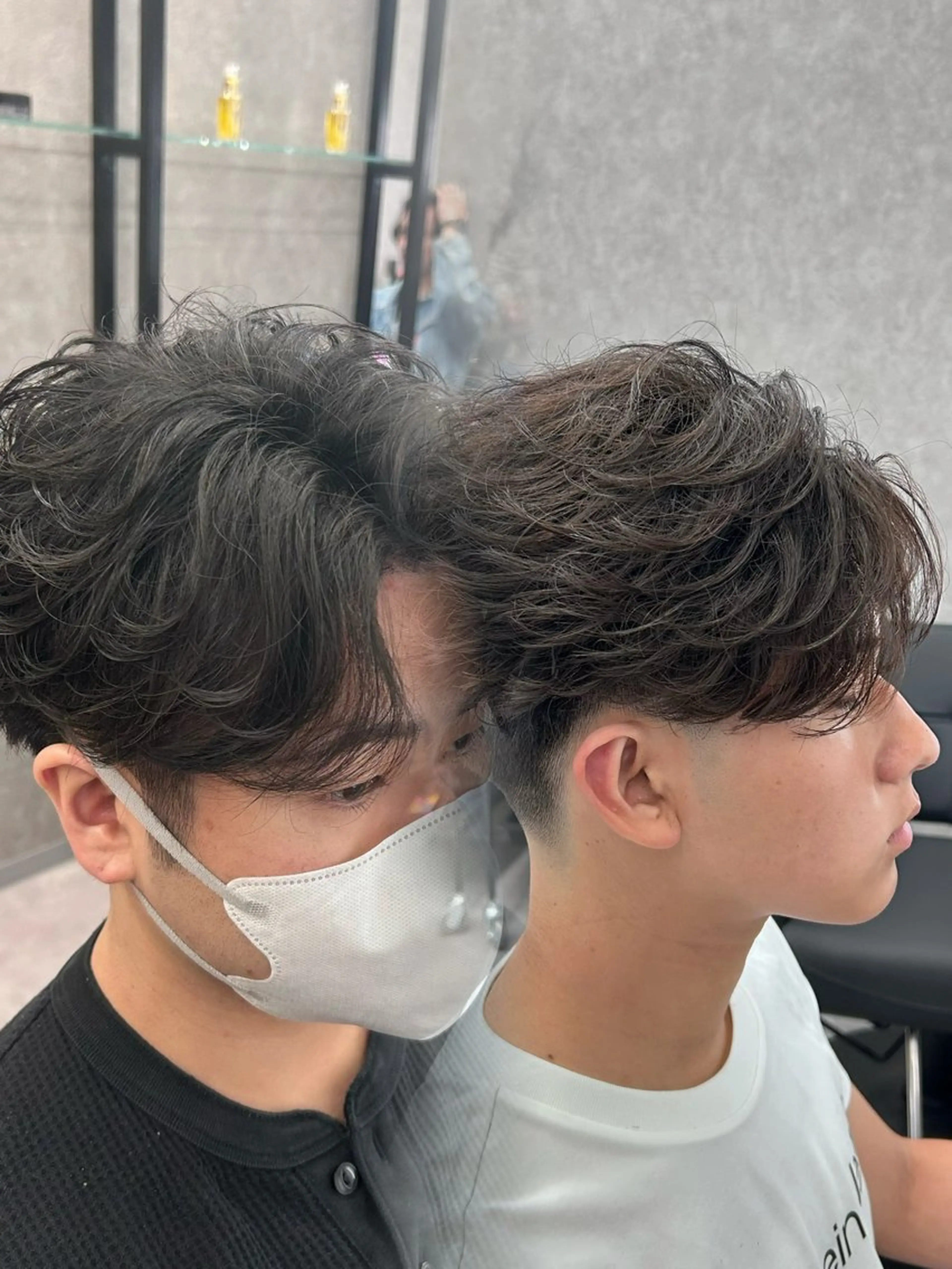 ショート カラー パーマ メンズ フェザーパーマ メンズパーマ ショートヘア カット パーマ メンズスペシャリスト 👑/YUTAのヘアスタイル