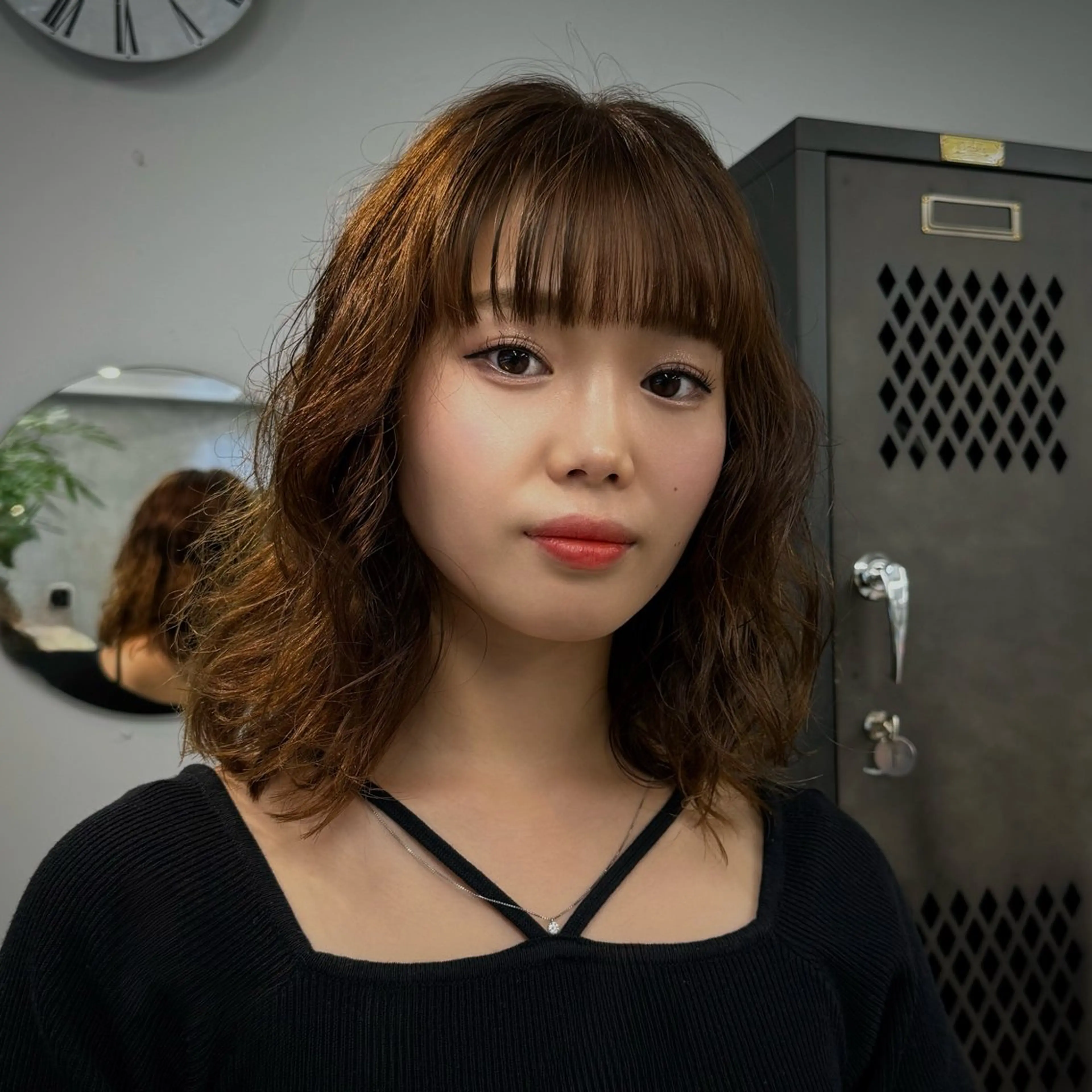 【新規平日限定🉐】【コテ巻き風パーマ💞】カット+デジタルパーマの写真