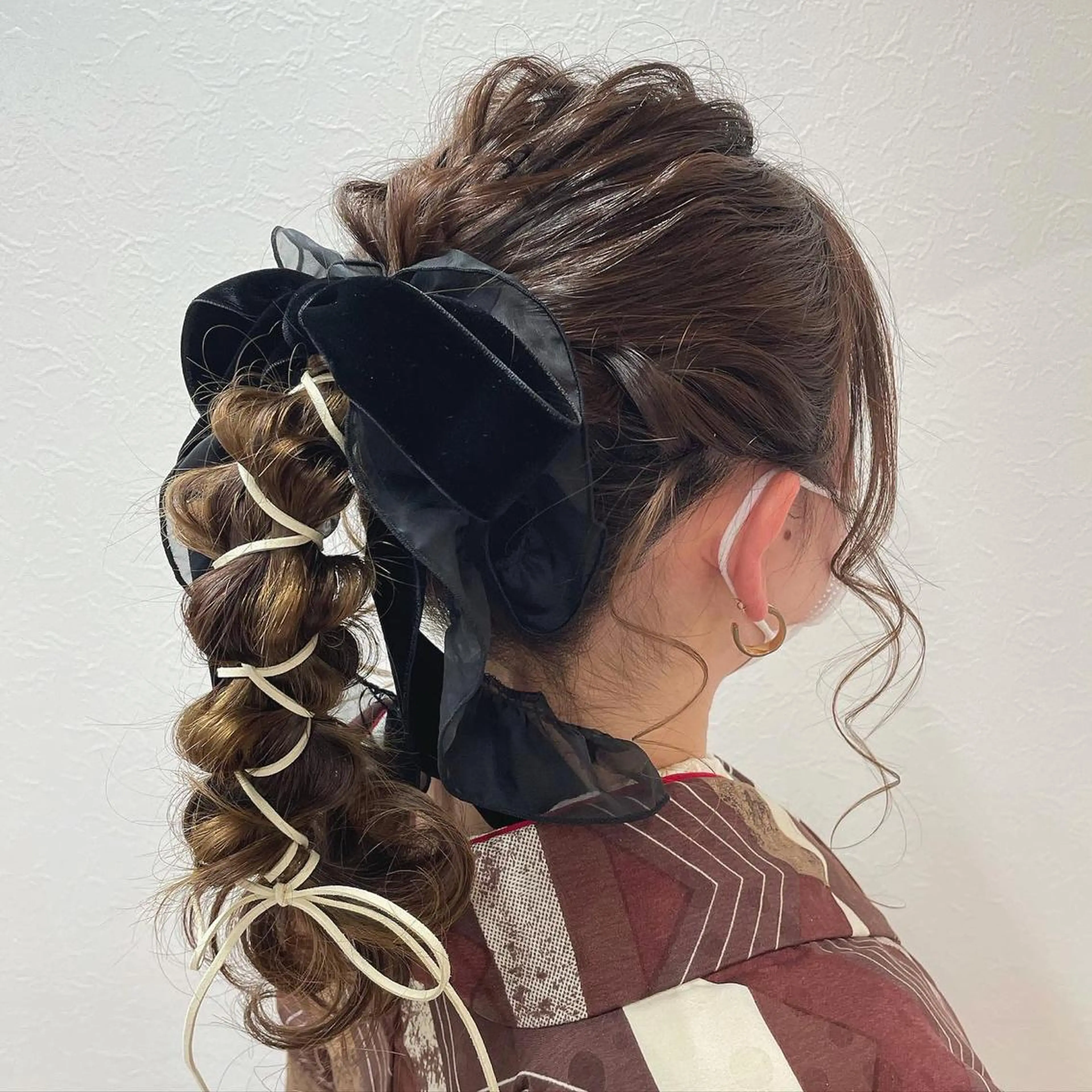 セミロング ヘアアレンジ これた🧸ヘアメ職人 ♡髪質改善♡カラーのヘアスタイル