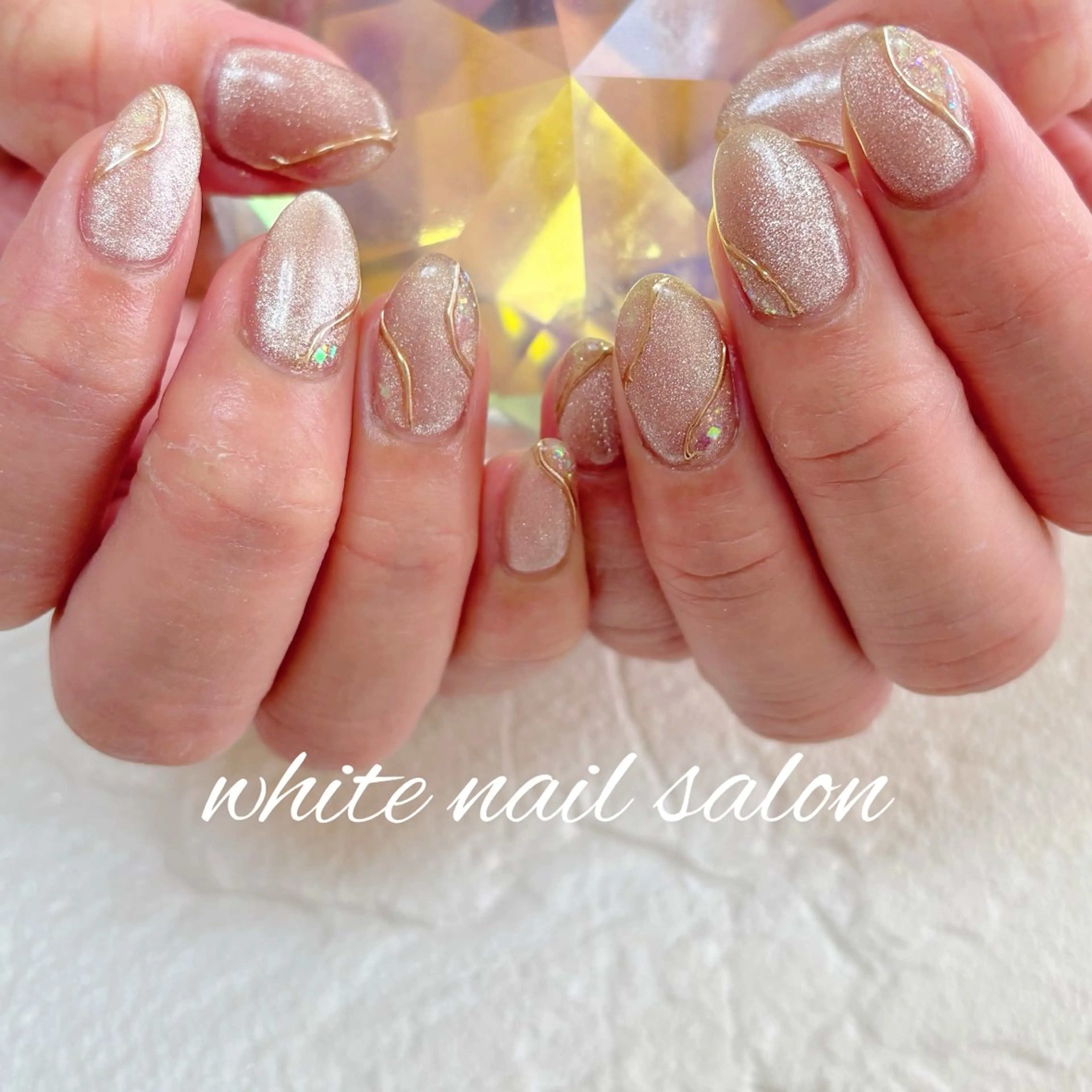 ネイル フットネイル 持ち込み ハンドネイル white nail salonのネイルデザイン