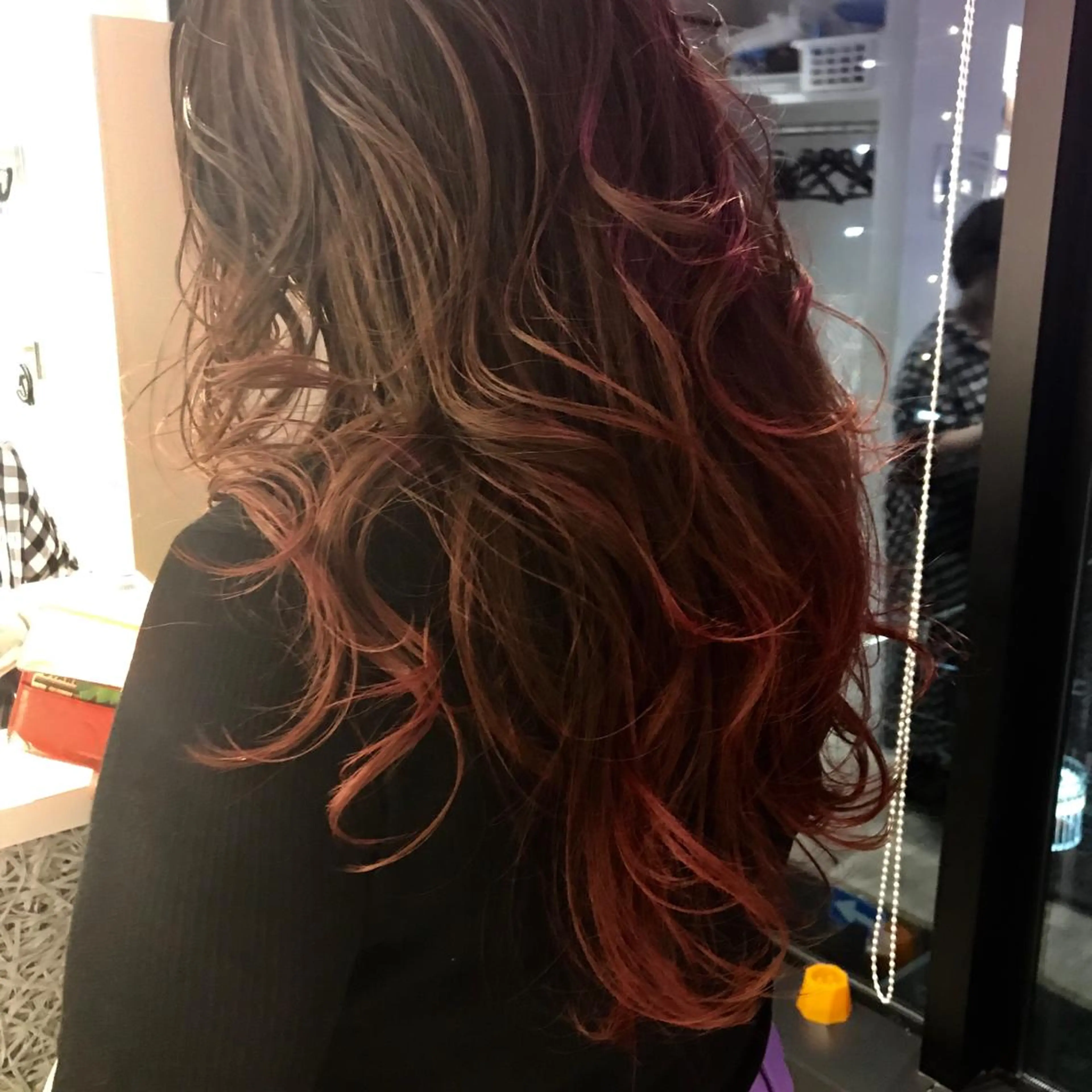 セミロング アッシュ レイヤーカット カット ヘアカラー トリートメント 所渉/韓国レイヤー /ウルフカットのヘアスタイル