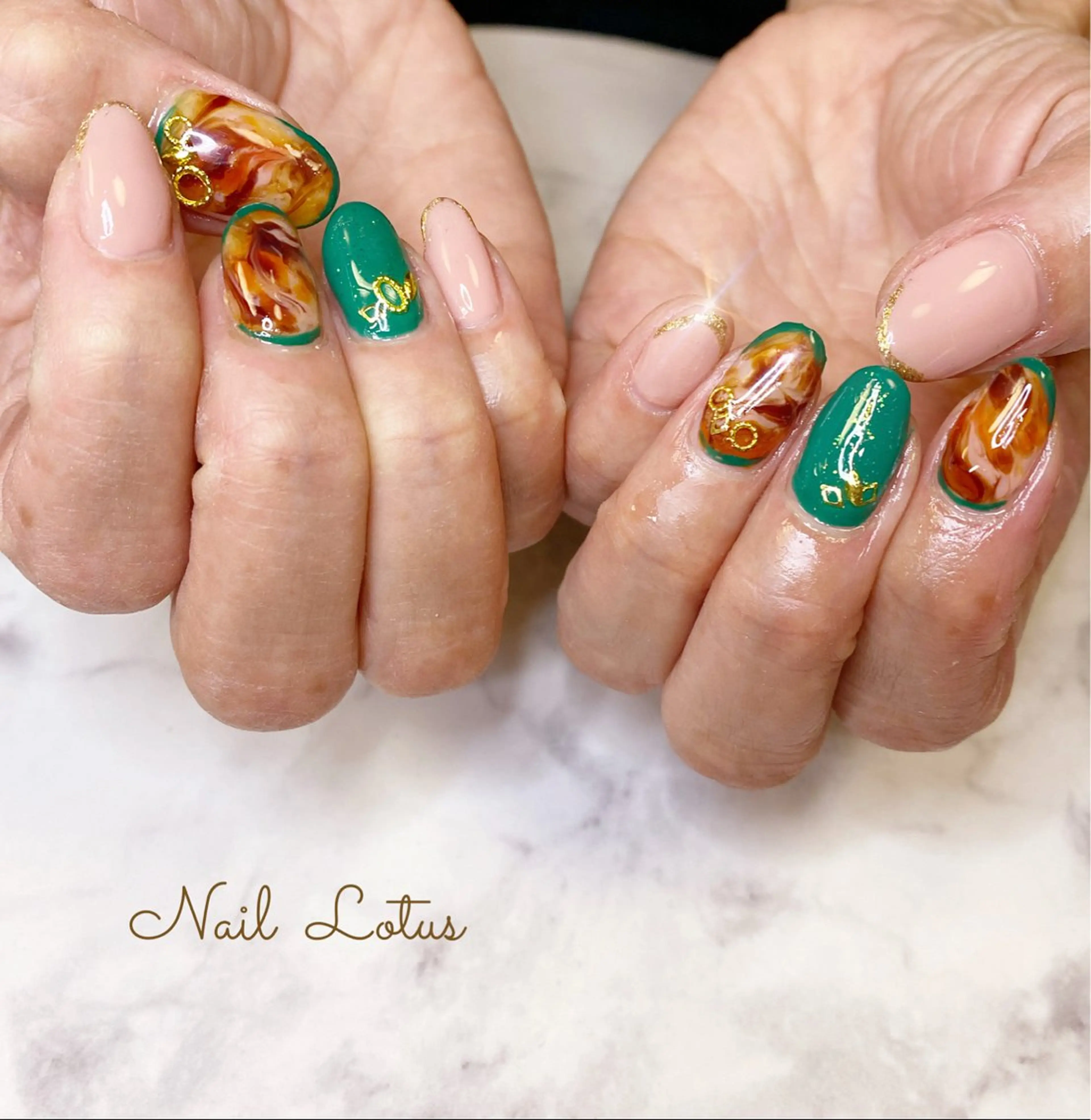 ネイル ハンドネイル ネイル＆脱毛 Lotus🌸のネイルデザイン