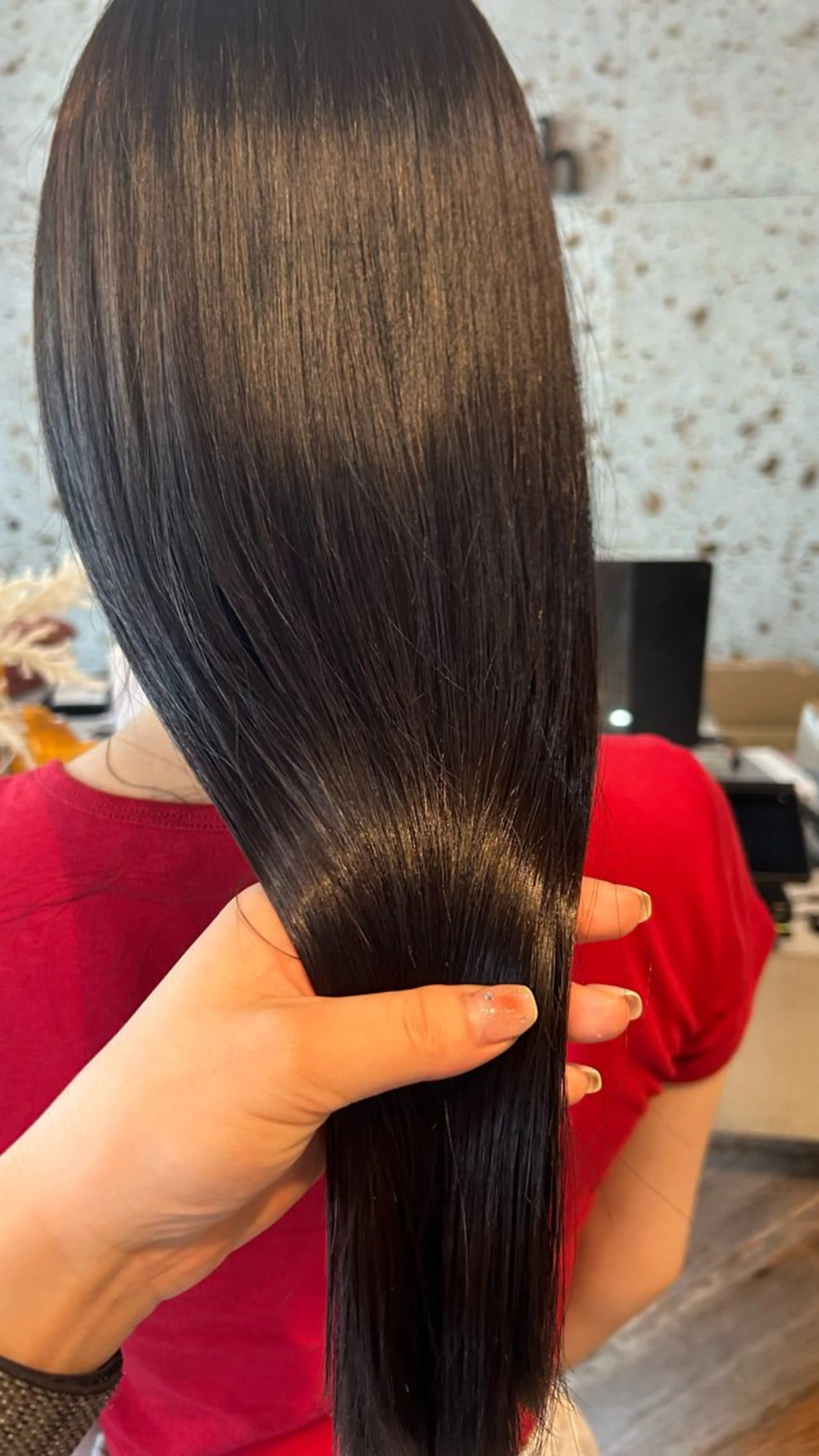 ｜手触り柔らかい艶髪へ🤍｜縮毛矯正(カット込み)＋カシミヤトリートメント💫の写真