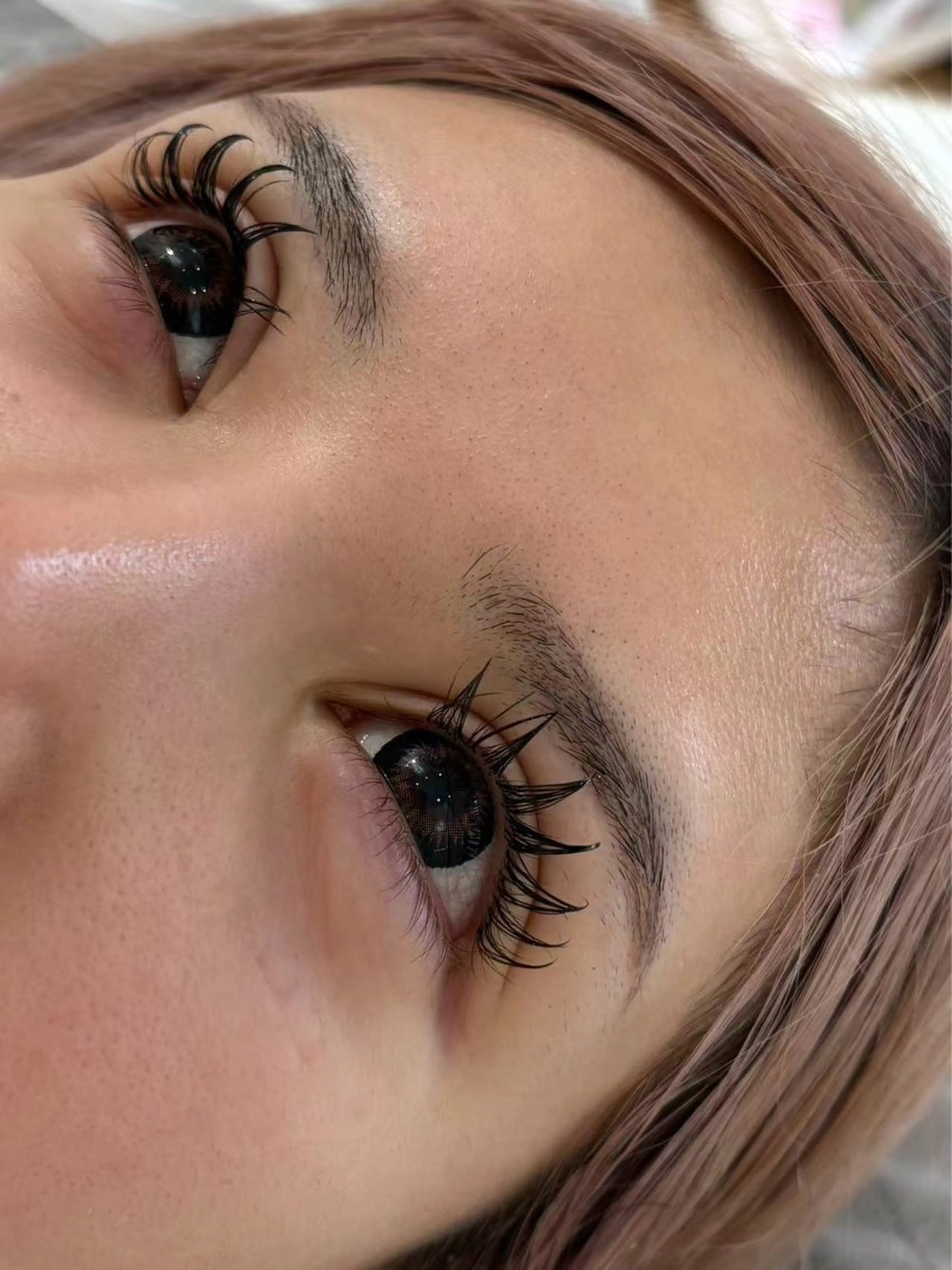 マツエク・マツパ フラットラッシュ ユミナガ ジンのマツエク・マツパデザイン