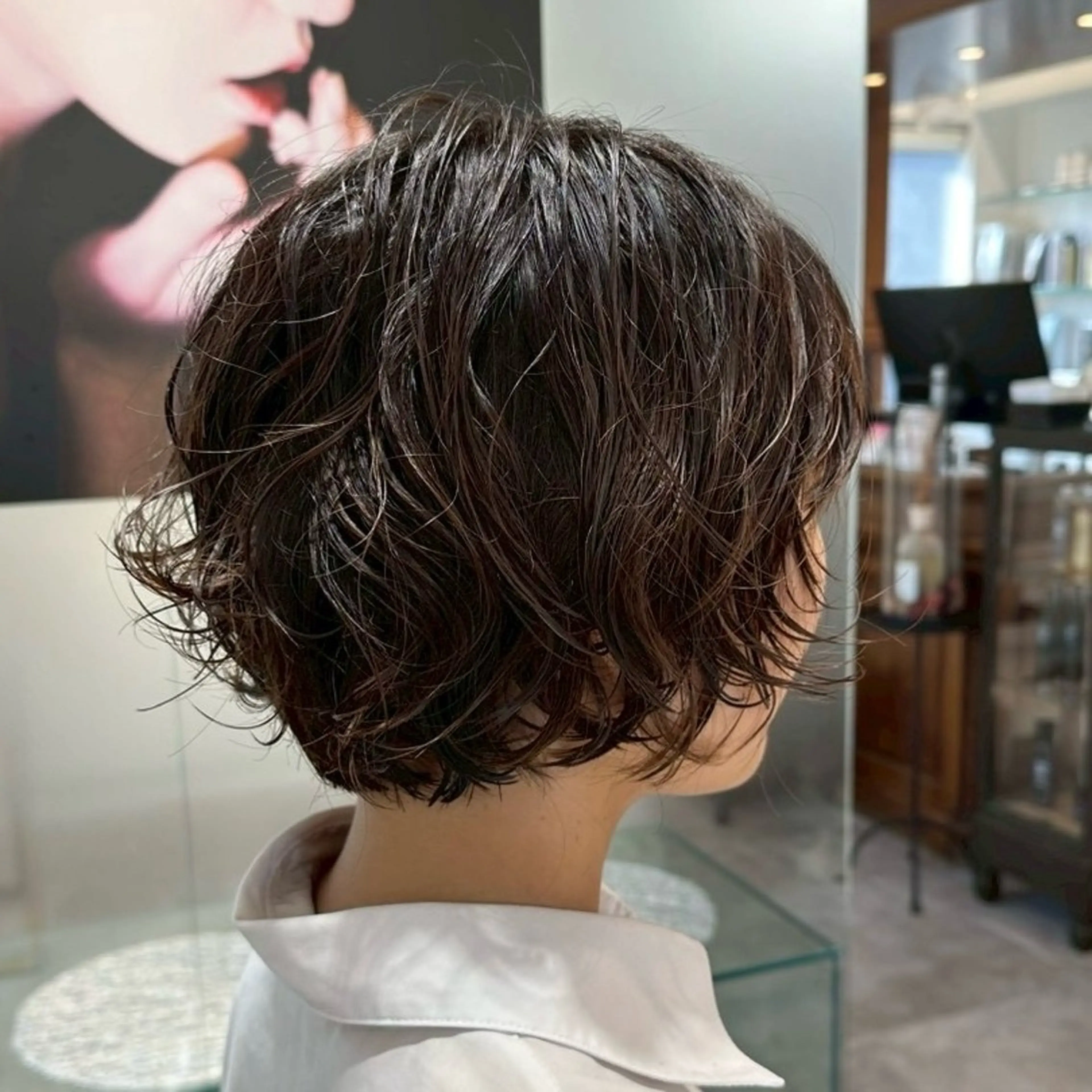 こだわりカット🌺＋パーマ🦚(ノーマルorデジタル)＋1stepトリートメント✨/顔まわり/ショートヘア/丸みの写真