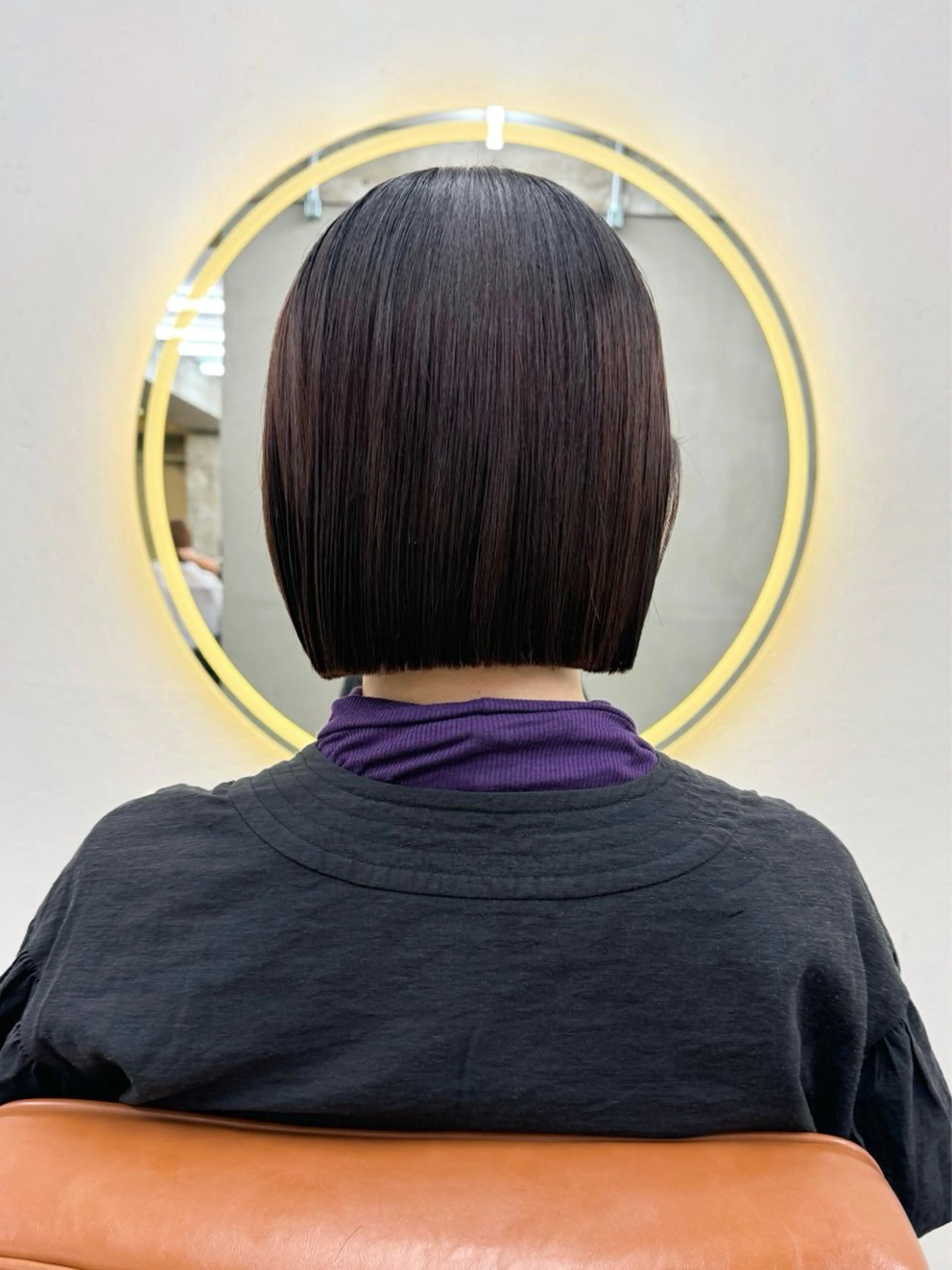 ショート カット ヘアカラー トリートメント グレージュ/レイヤー /ボブ/moyu🎀のヘアスタイル