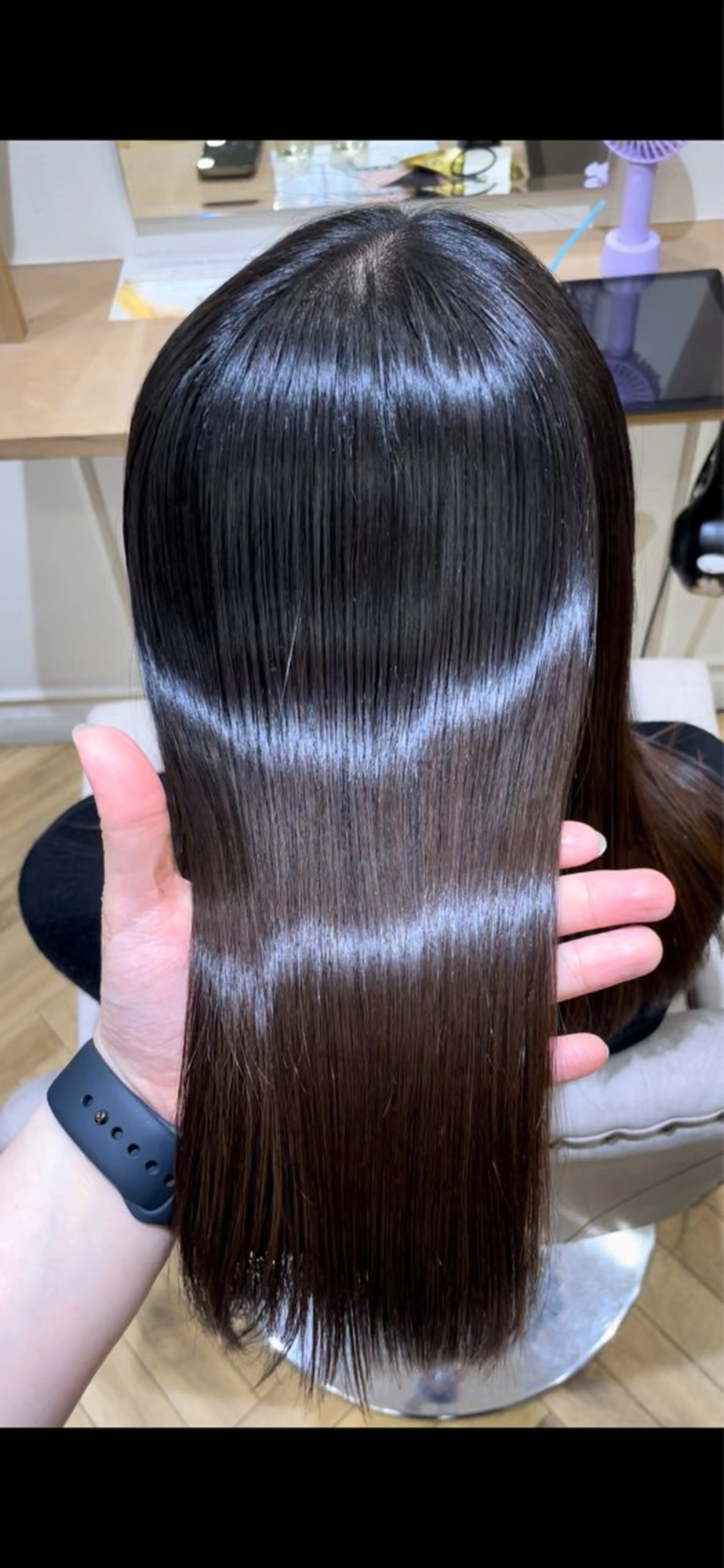 セミロング カット 縮毛矯正 トリートメント Luana難波 🫧NOAのヘアスタイル