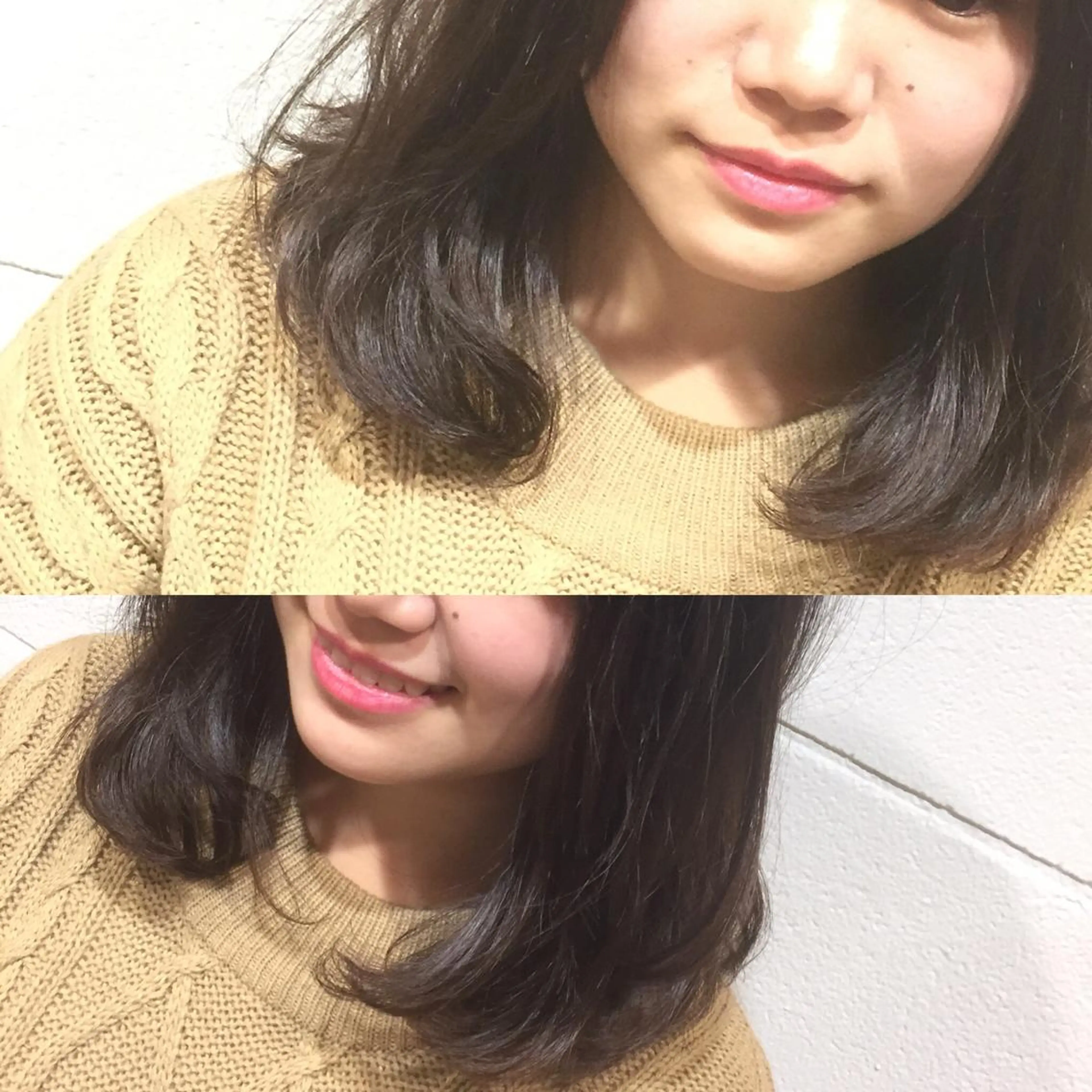 ミディアム カラー パーマ ミディアムパーマ デジタルパーマ 竹嶌 健吾のヘアスタイル