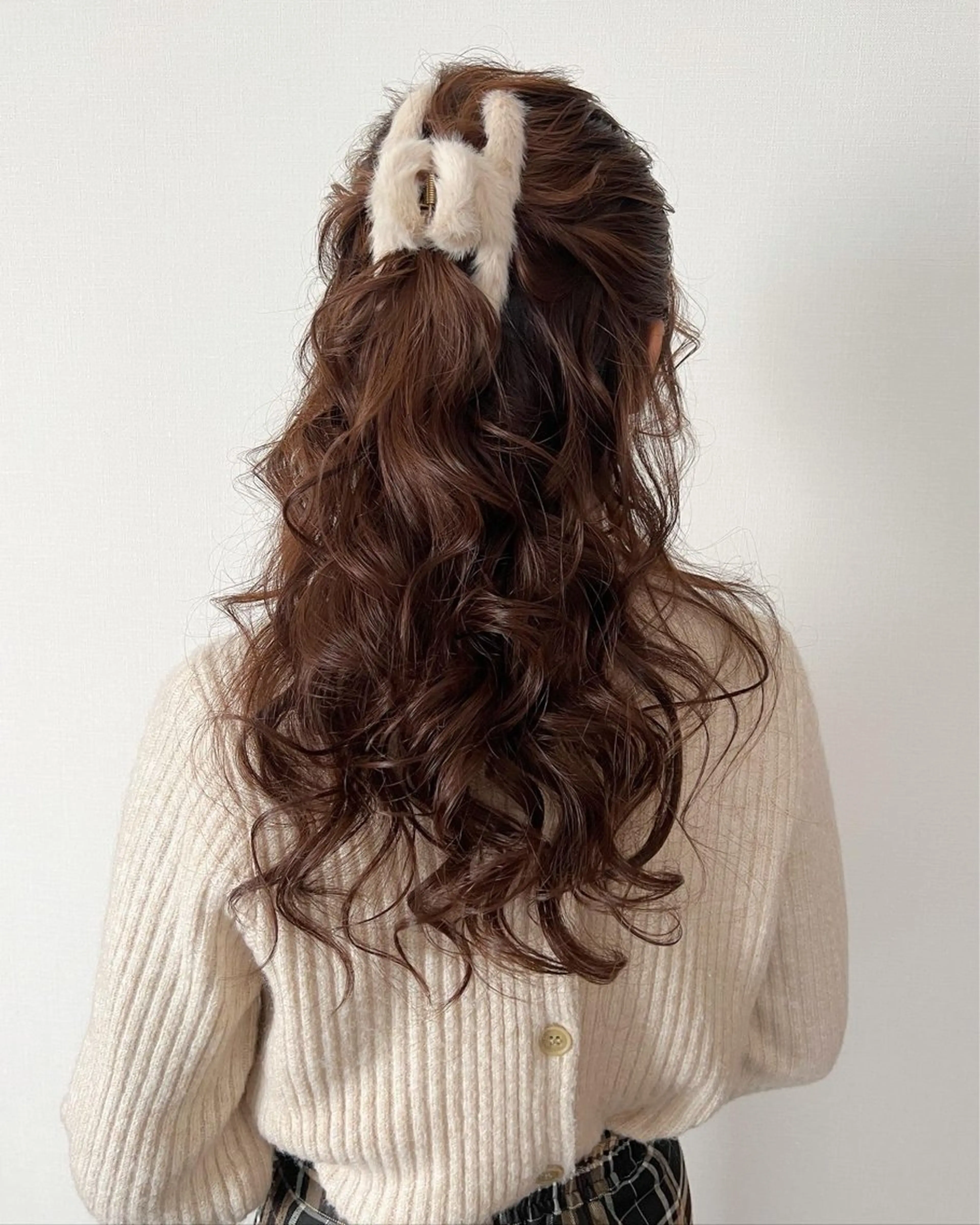 セミロング ヘアアレンジ ヘアセット ブリーチなしWカラー ヘアセット🎀はるかのヘアスタイル