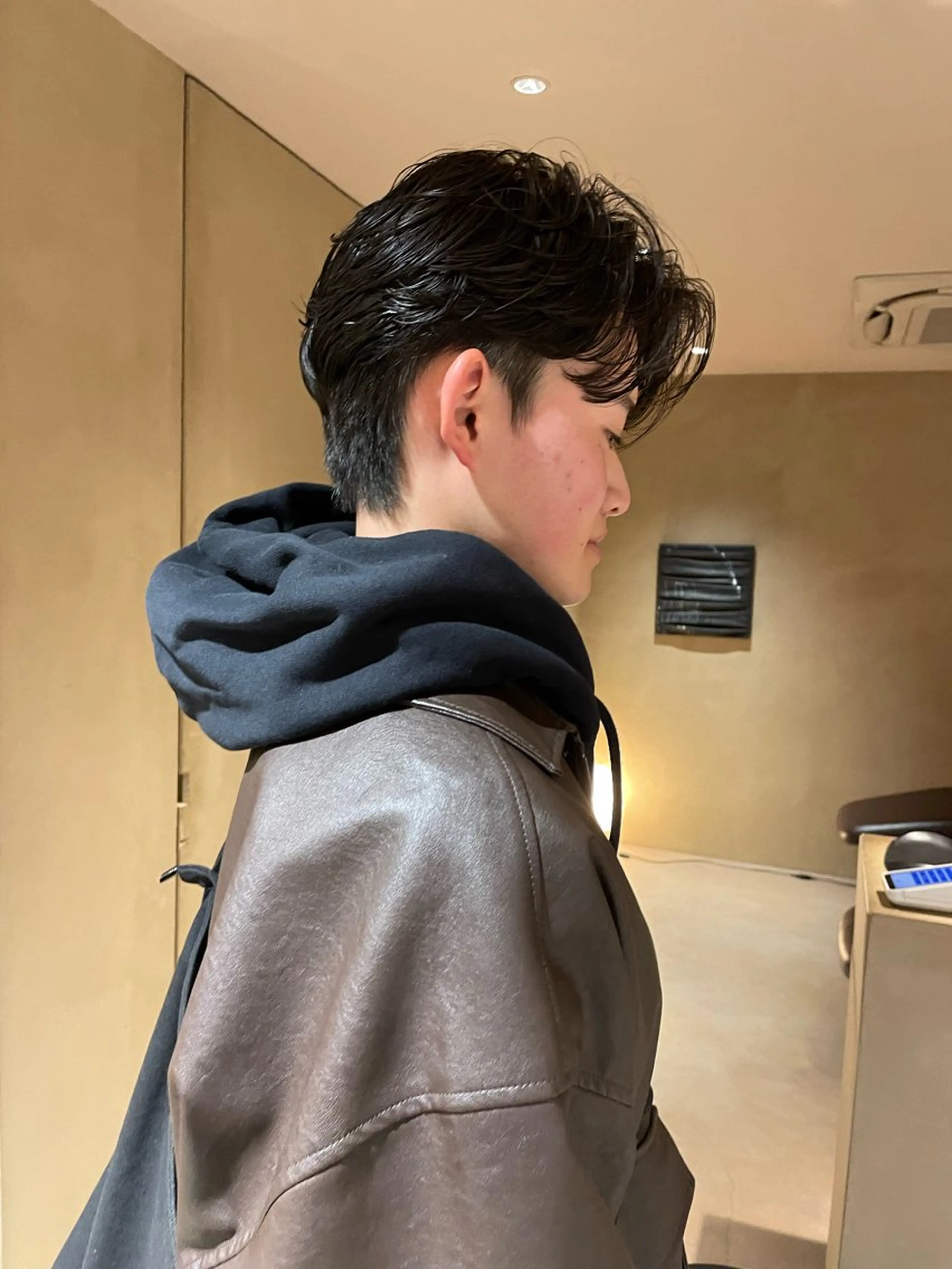 ショート パーマ メンズ men's美容師✂︎ ROW徳田浩二のヘアスタイル